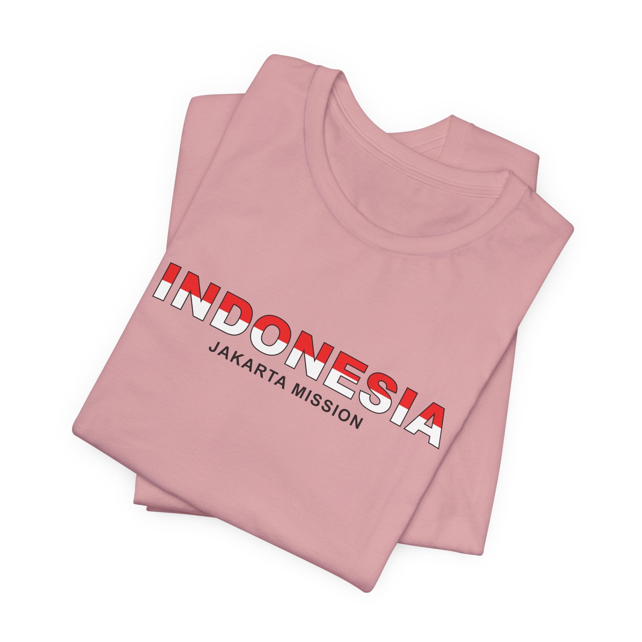 Indonesia Jakarta Mission Flag Title T-shirt - Mission Wishlist - LDS Missionary Gift Store