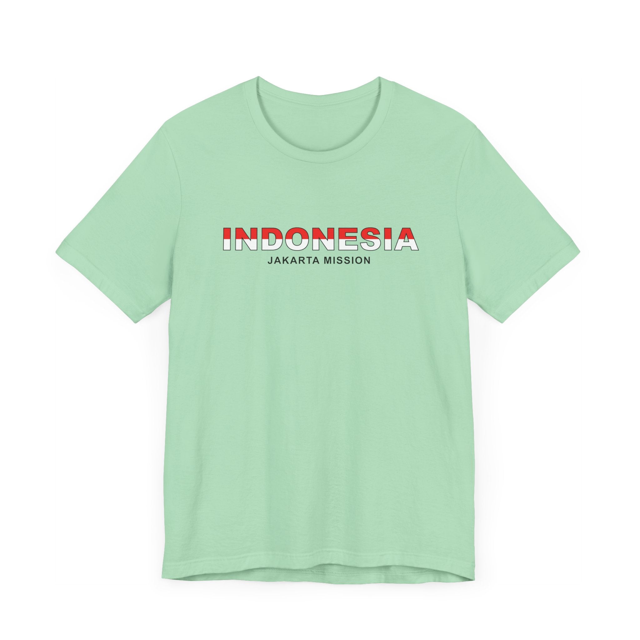 Indonesia Jakarta Mission Flag Title T-shirt - Mission Wishlist - LDS Missionary Gift Store