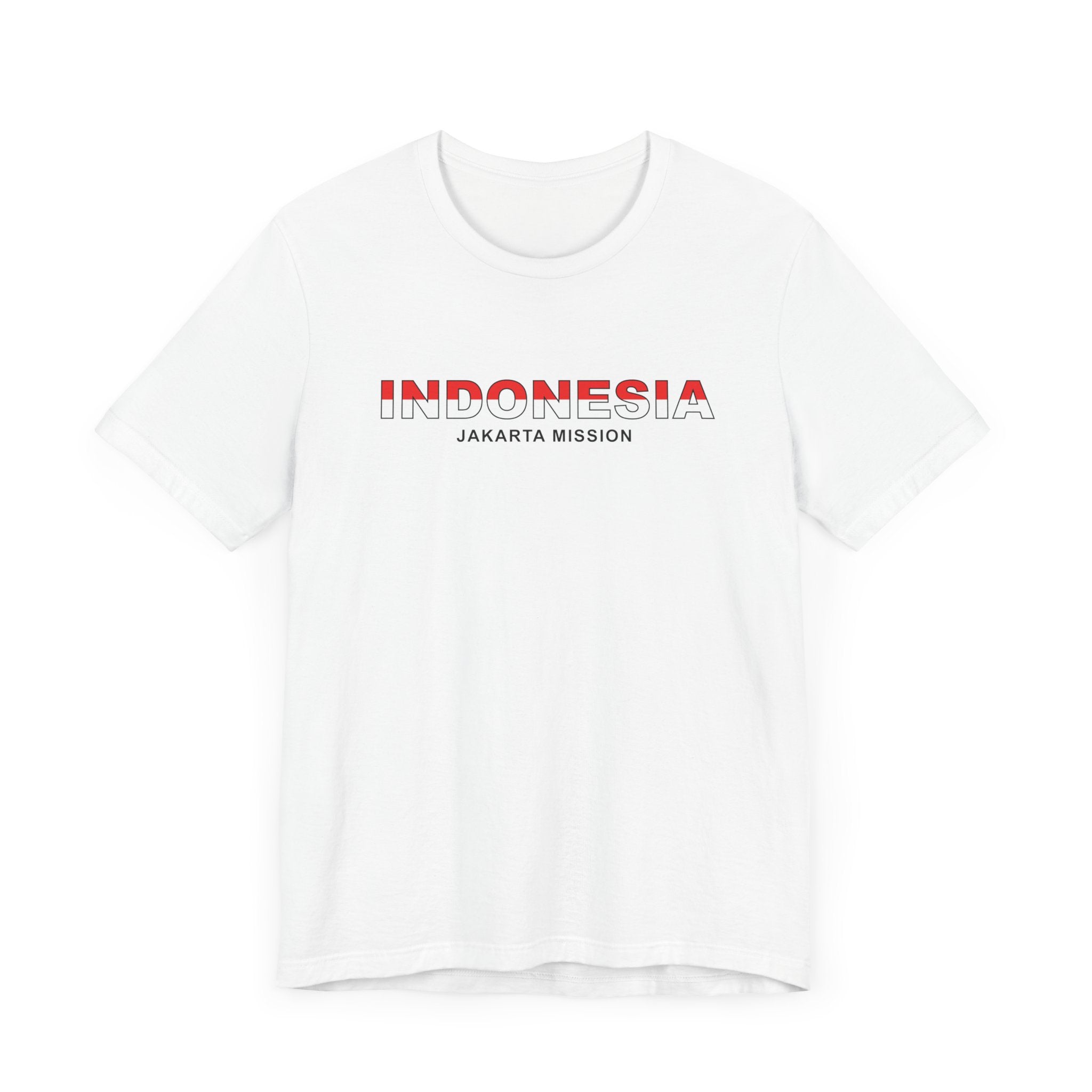 Indonesia Jakarta Mission Flag Title T-shirt - Mission Wishlist - LDS Missionary Gift Store