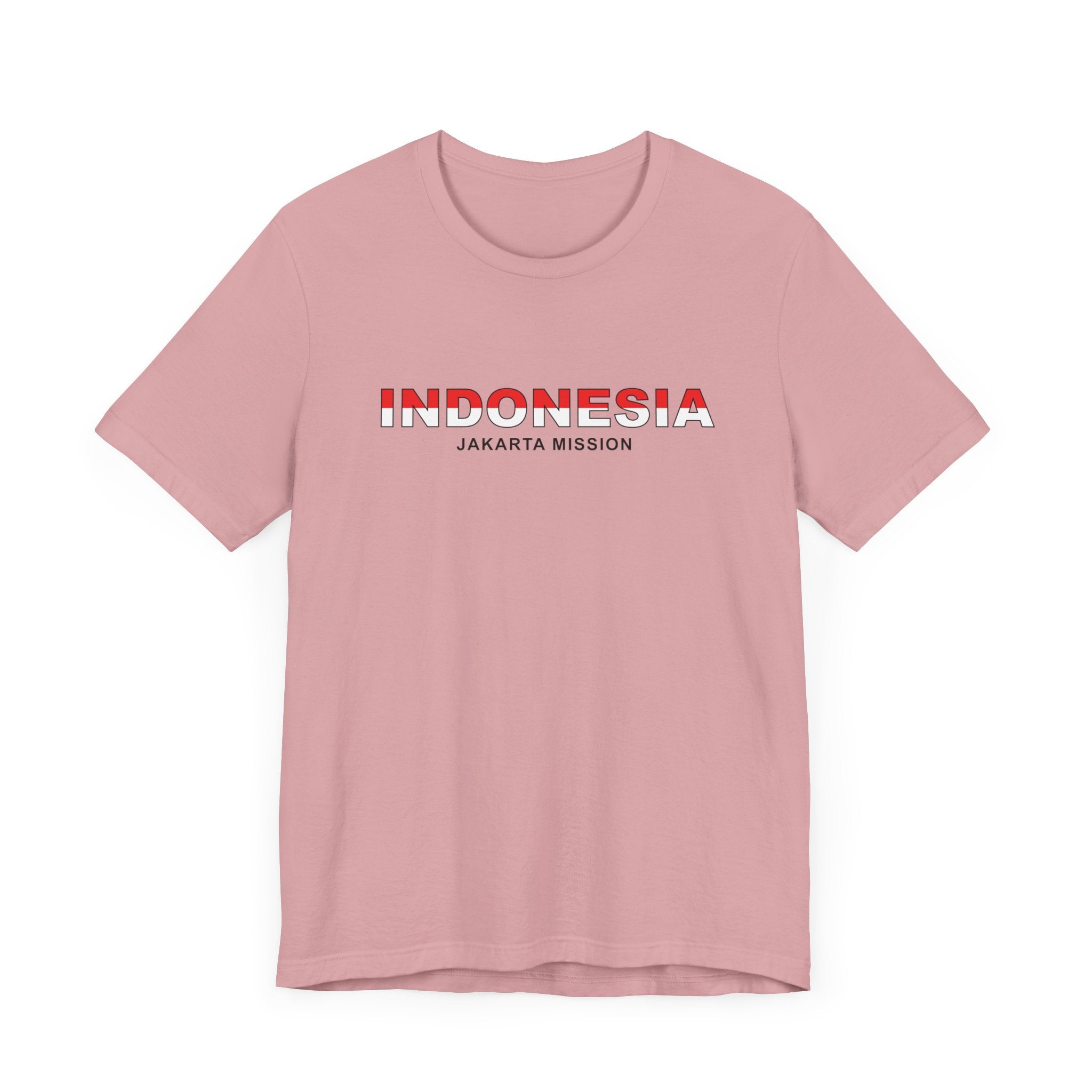 Indonesia Jakarta Mission Flag Title T-shirt - Mission Wishlist - LDS Missionary Gift Store