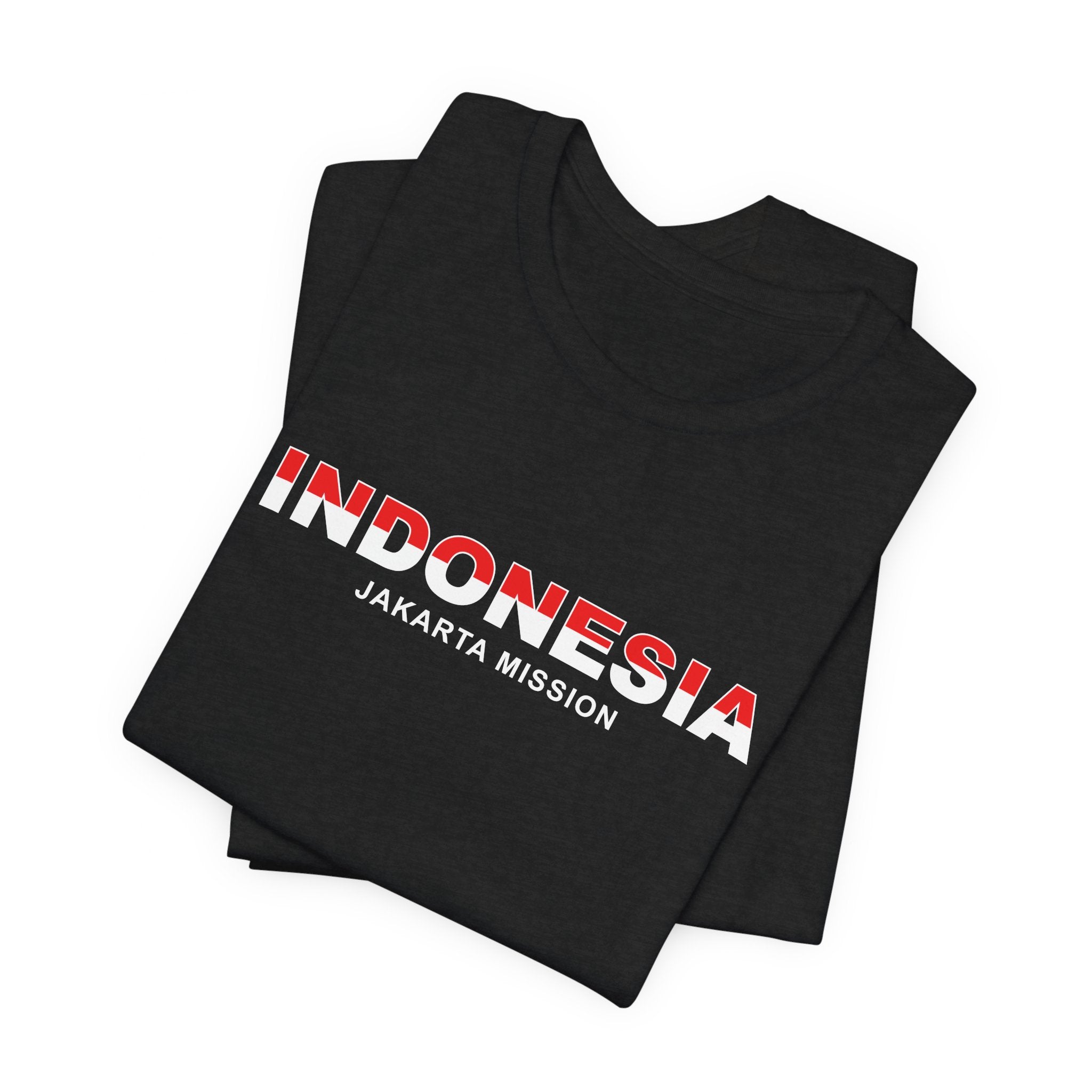 Indonesia Jakarta Mission Flag Title T-shirt - Mission Wishlist - LDS Missionary Gift Store