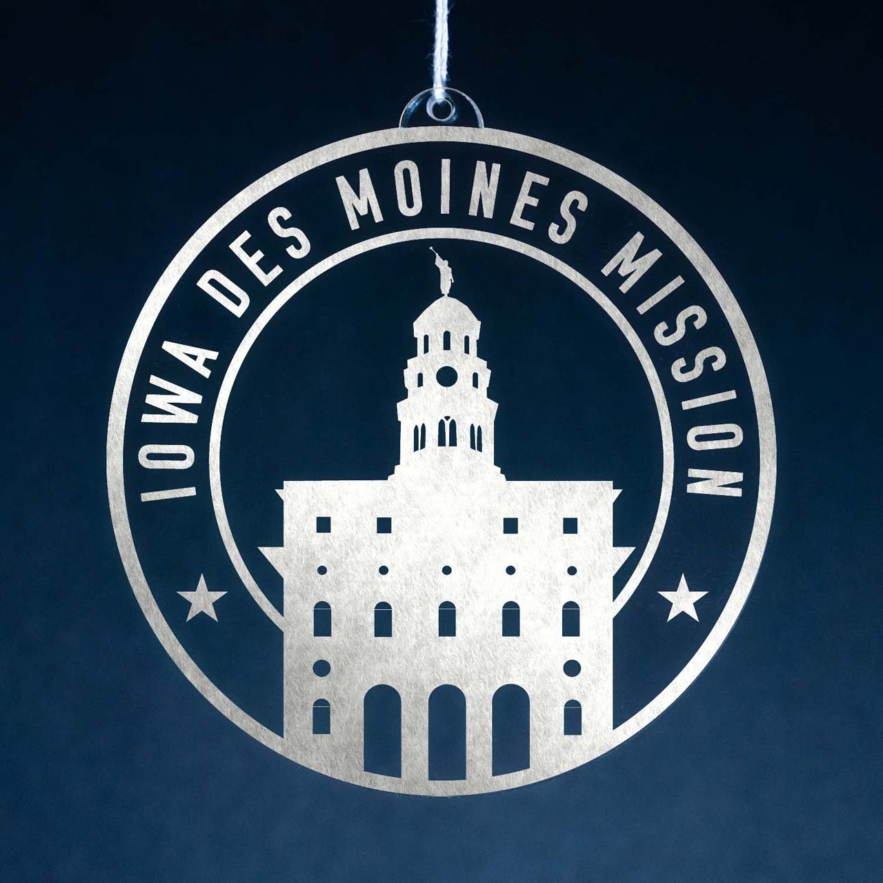 Iowa Des Moines Mission Christmas Ornament - Latter-Day Saint LDS Missionary Gift - Book of Mormon