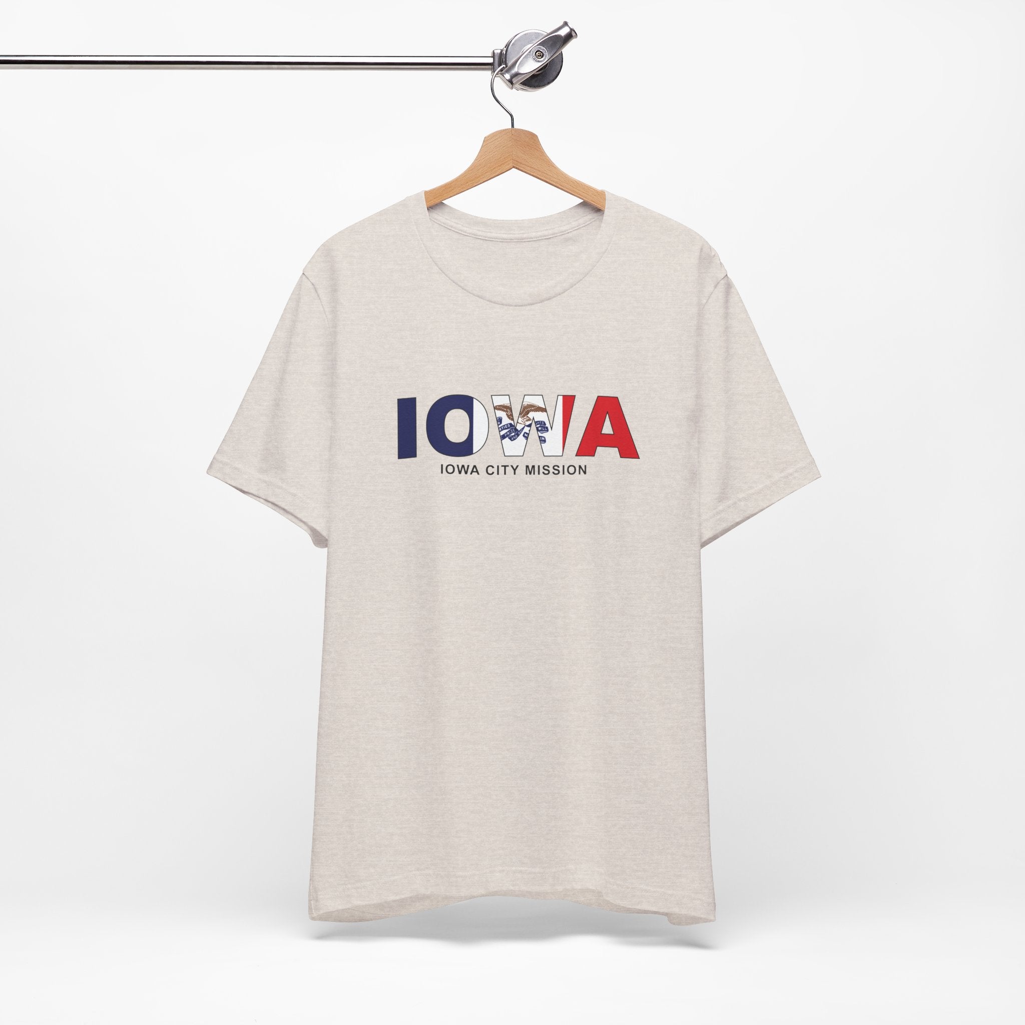 Iowa Iowa City Mission Flag Title T-shirt - Mission Wishlist - LDS Missionary Gift Store