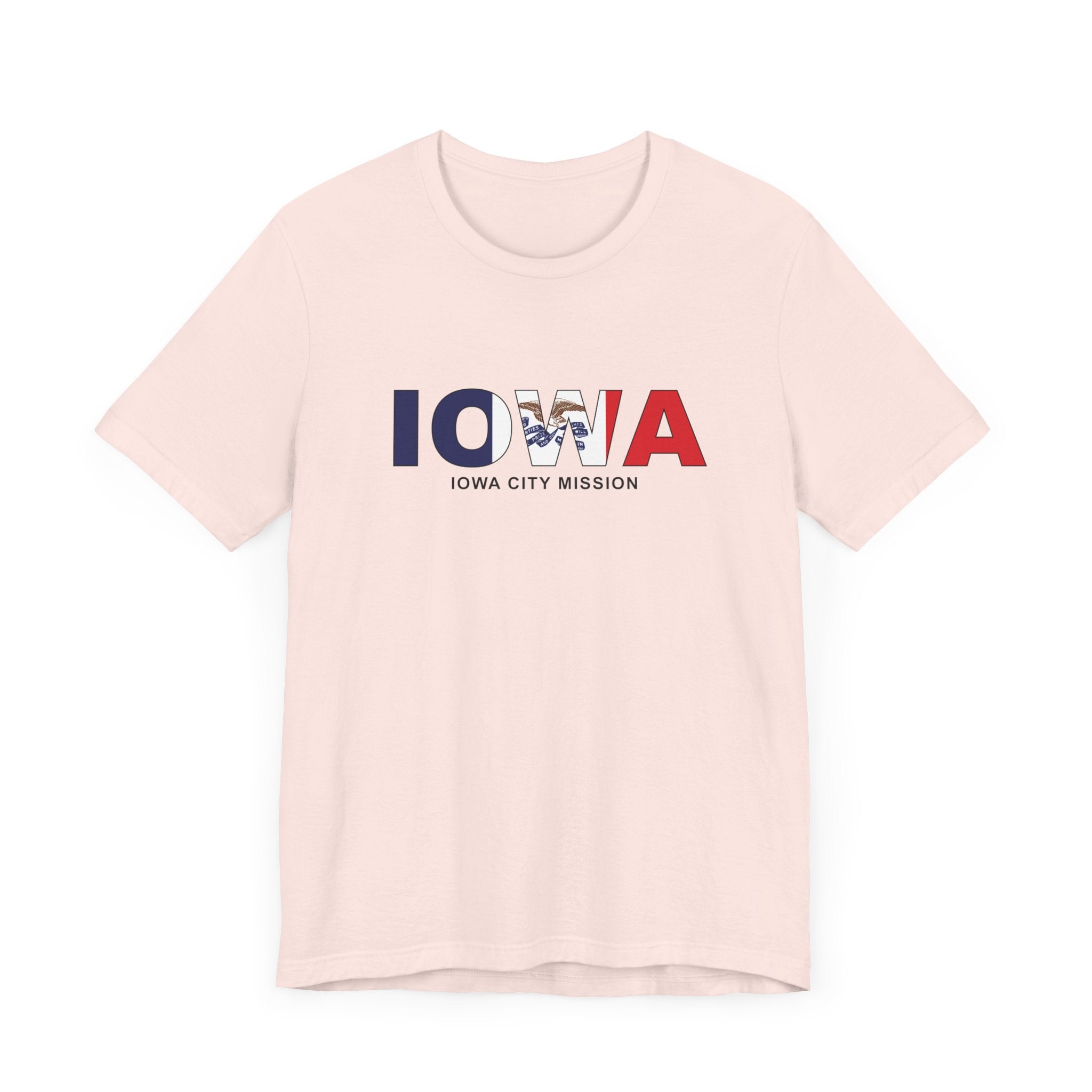 Iowa Iowa City Mission Flag Title T-shirt - Mission Wishlist - LDS Missionary Gift Store