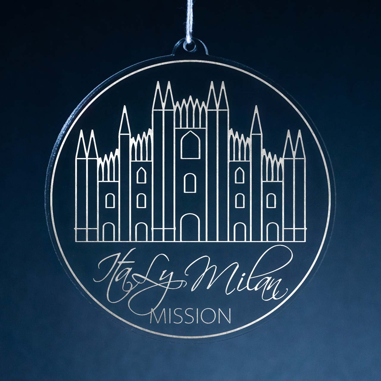 Italy Milan Mission Christmas Ornament - Latter-Day Saint LDS Missionary Gift - Book of Mormon