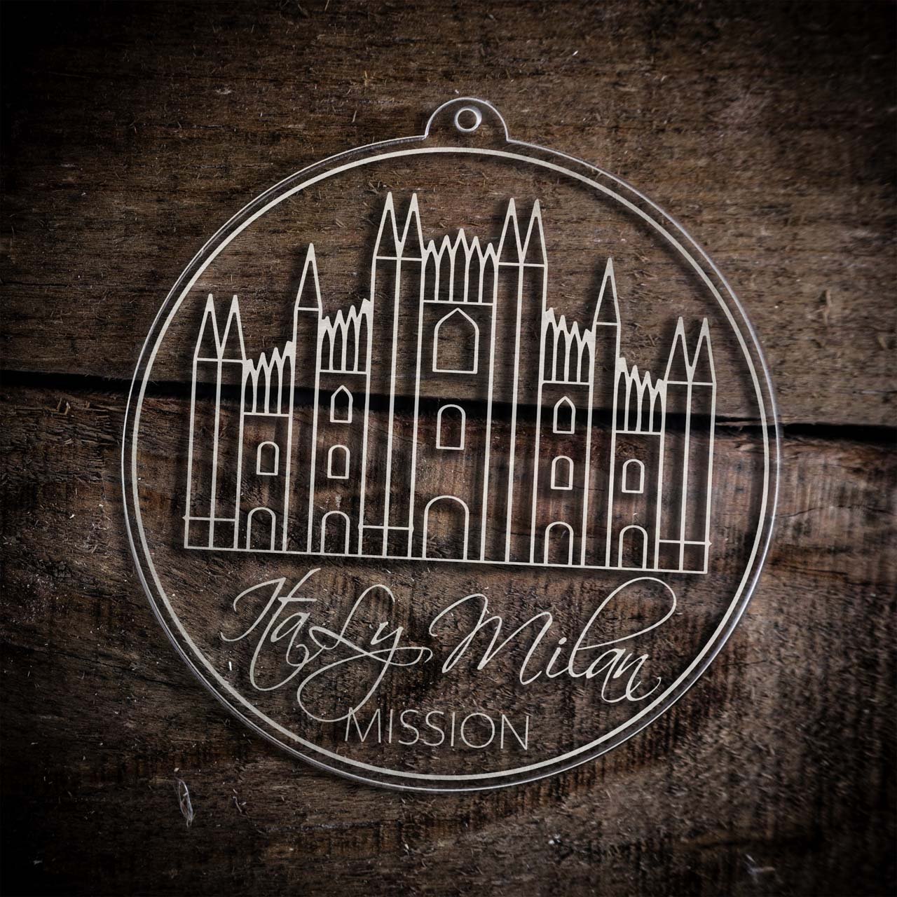 Italy Milan Mission Christmas Ornament - Latter-Day Saint LDS Missionary Gift - Book of Mormon