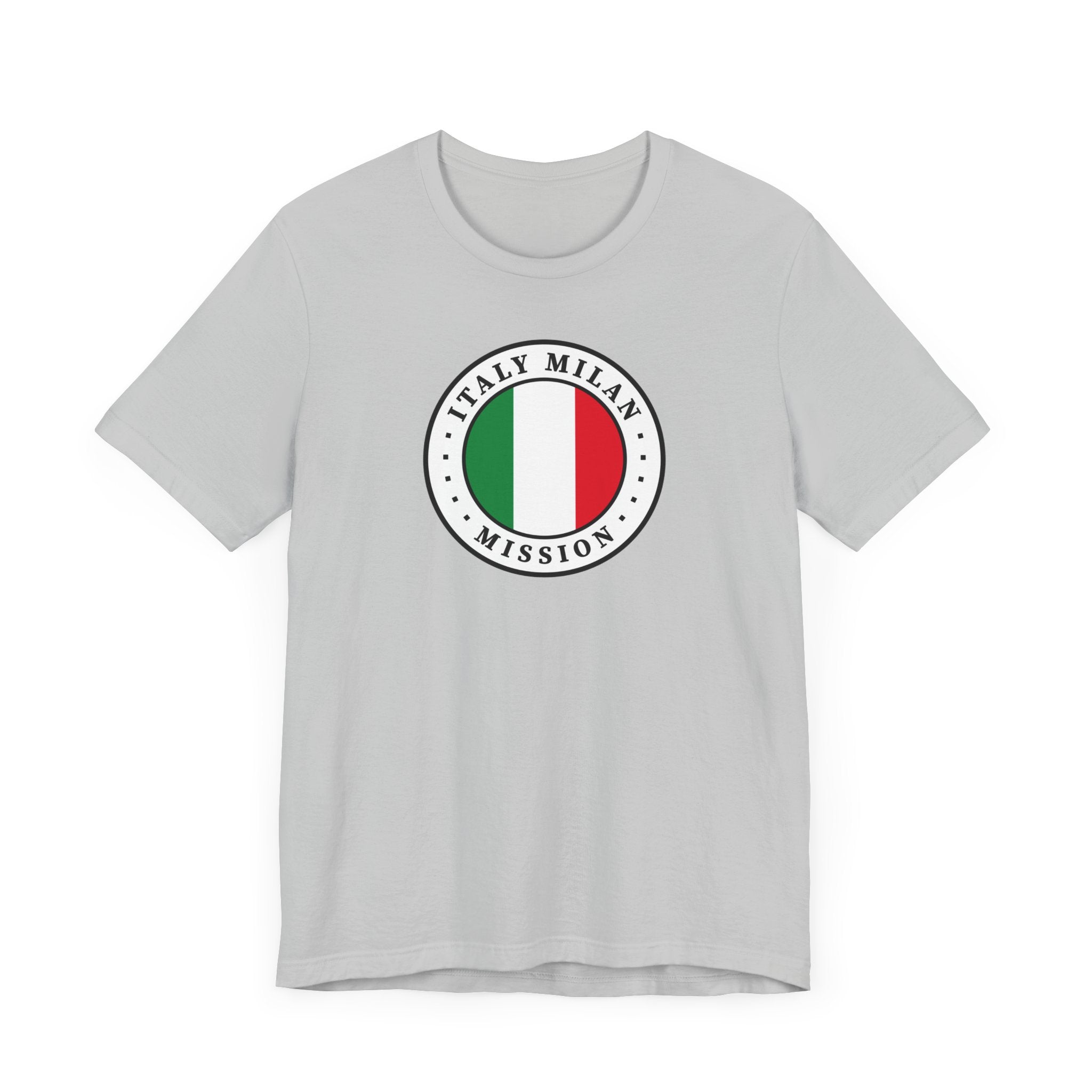 Italy Milan Mission Flag Logo (White Border) T-shirt - Mission Wishlist - LDS Missionary Gift Store