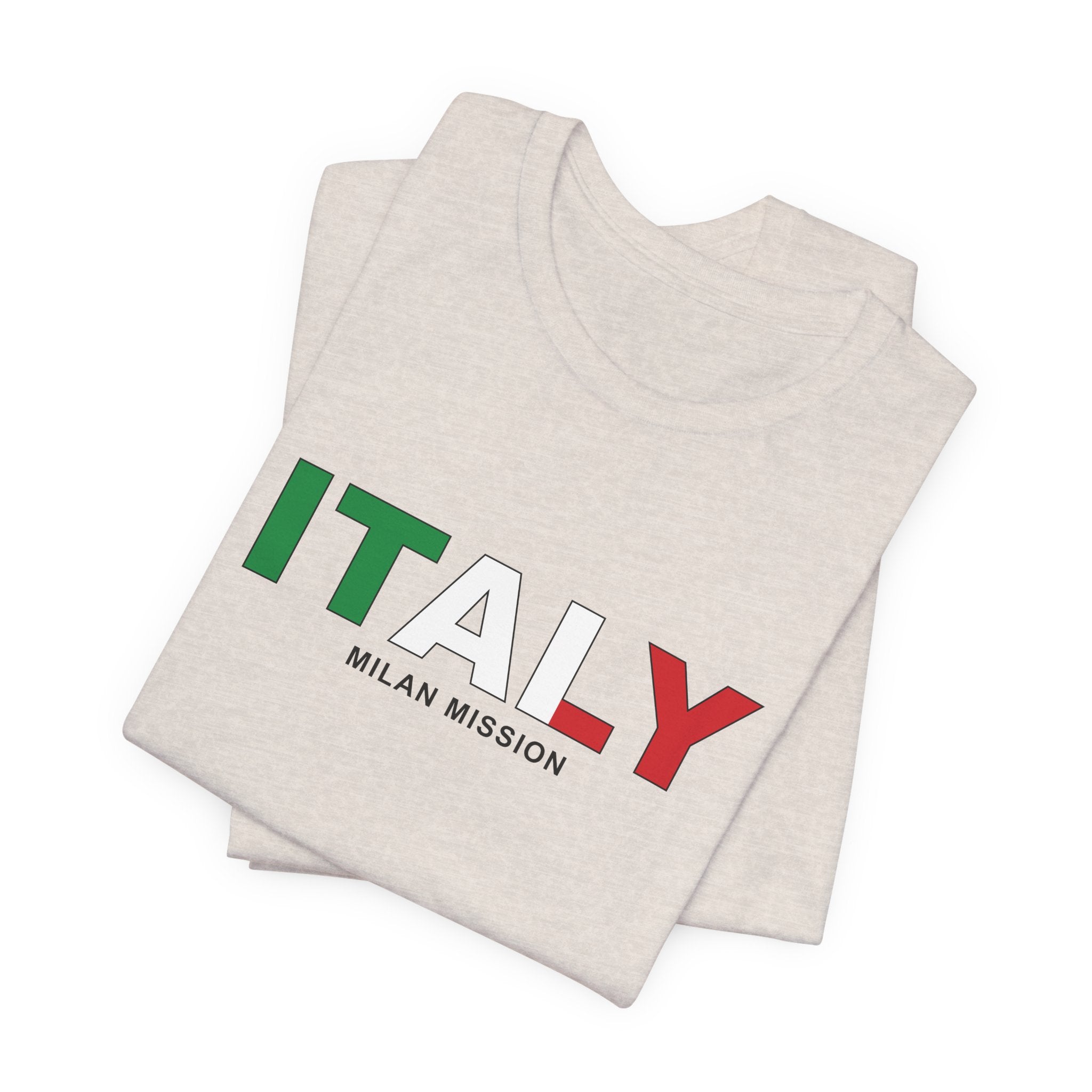 Italy Milan Mission Flag Title T-shirt - Mission Wishlist - LDS Missionary Gift Store