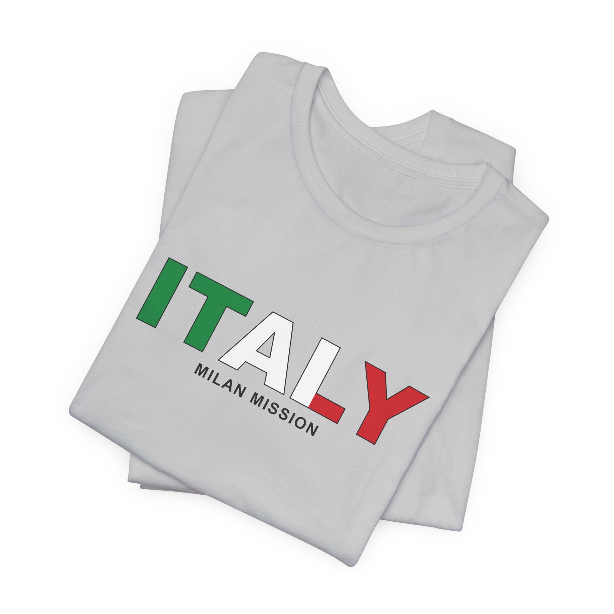 Italy Milan Mission Flag Title T-shirt - Mission Wishlist - LDS Missionary Gift Store