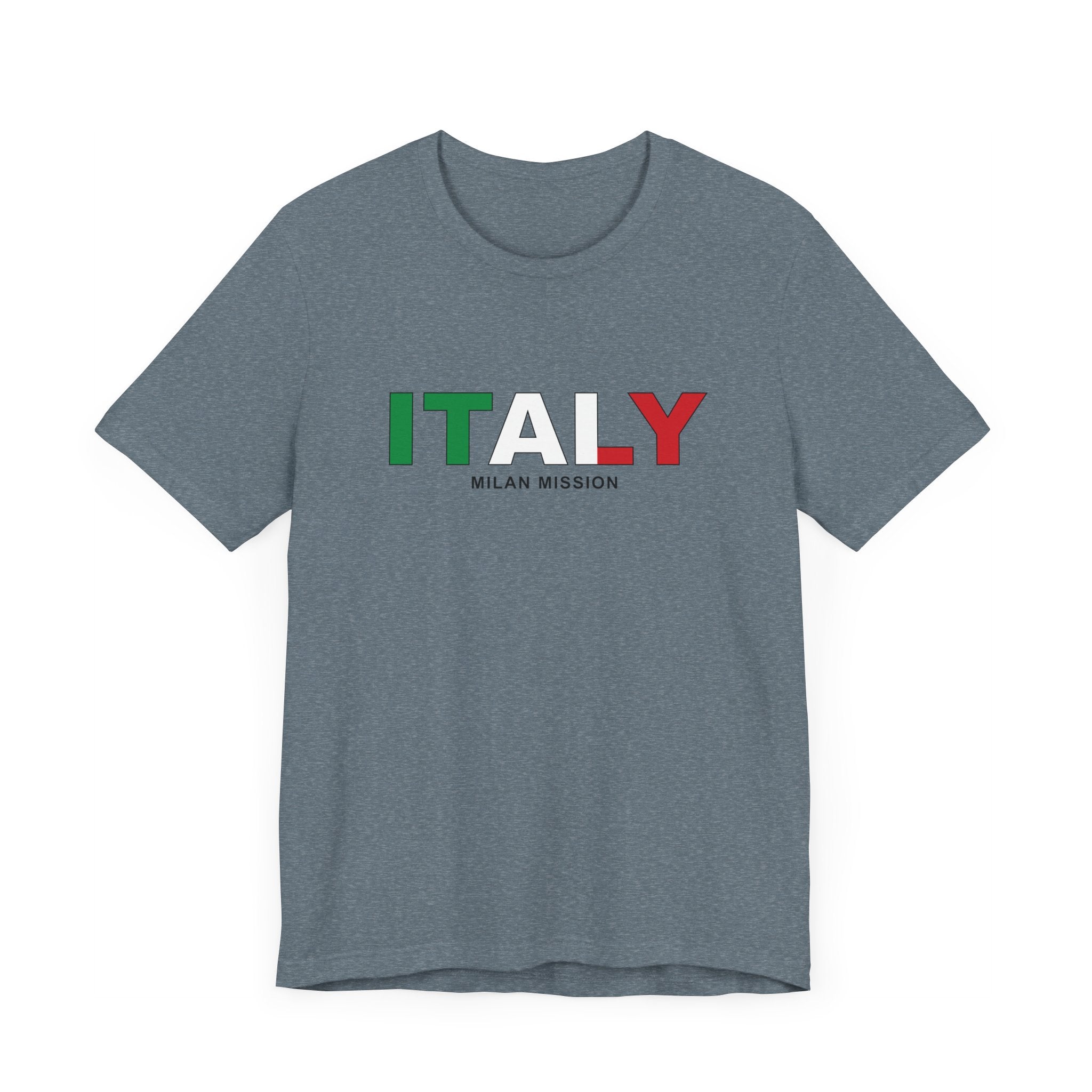 Italy Milan Mission Flag Title T-shirt - Mission Wishlist - LDS Missionary Gift Store