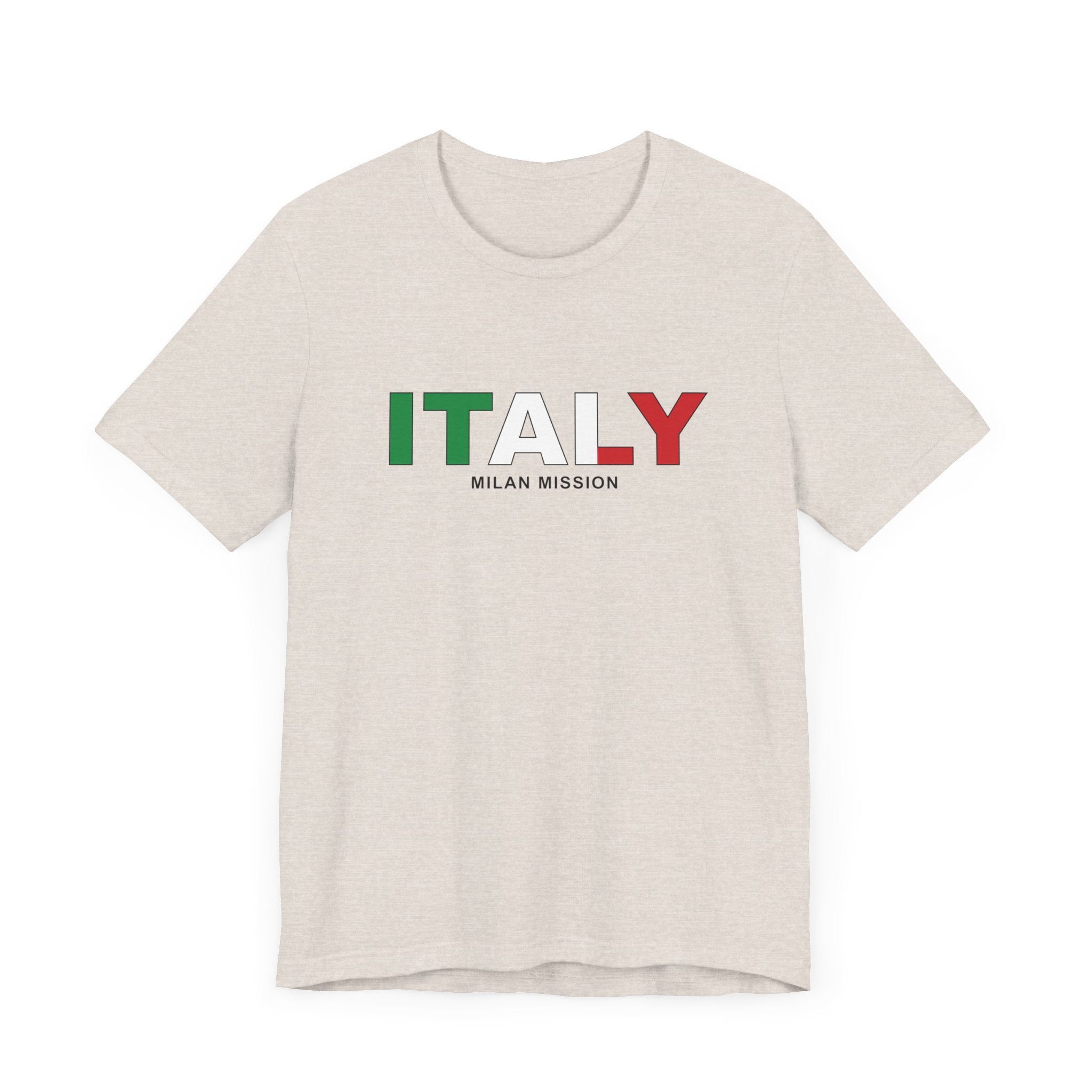 Italy Milan Mission Flag Title T-shirt - Mission Wishlist - LDS Missionary Gift Store