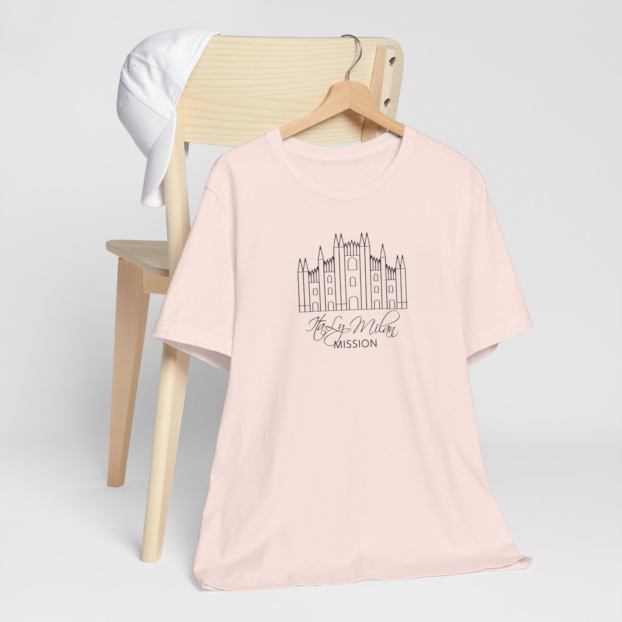 Italy Milan Mission Monochrome Logo T-Shirt - Mission Wishlist - LDS Missionary Gift Store