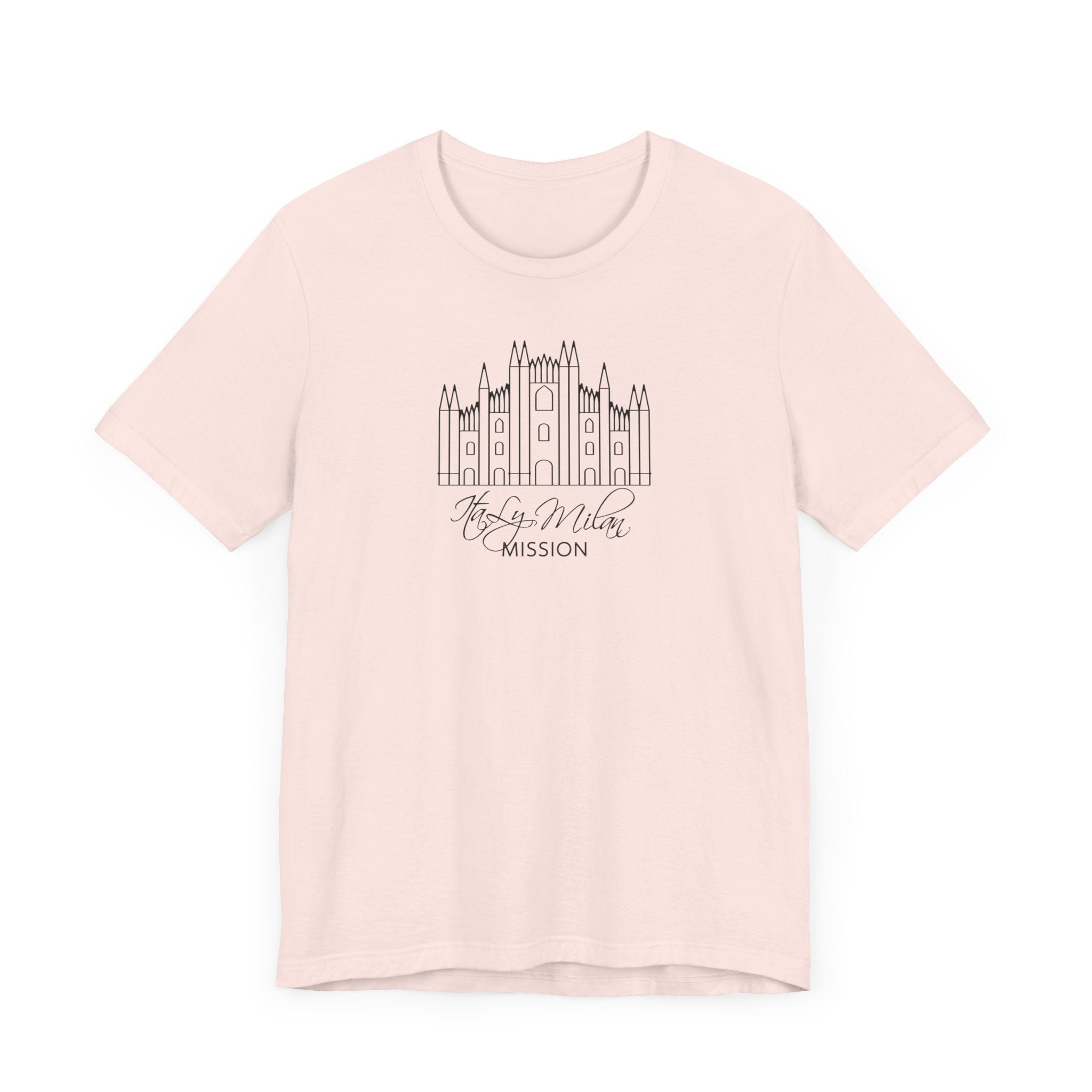 Italy Milan Mission Monochrome Logo T-Shirt - Mission Wishlist - LDS Missionary Gift Store