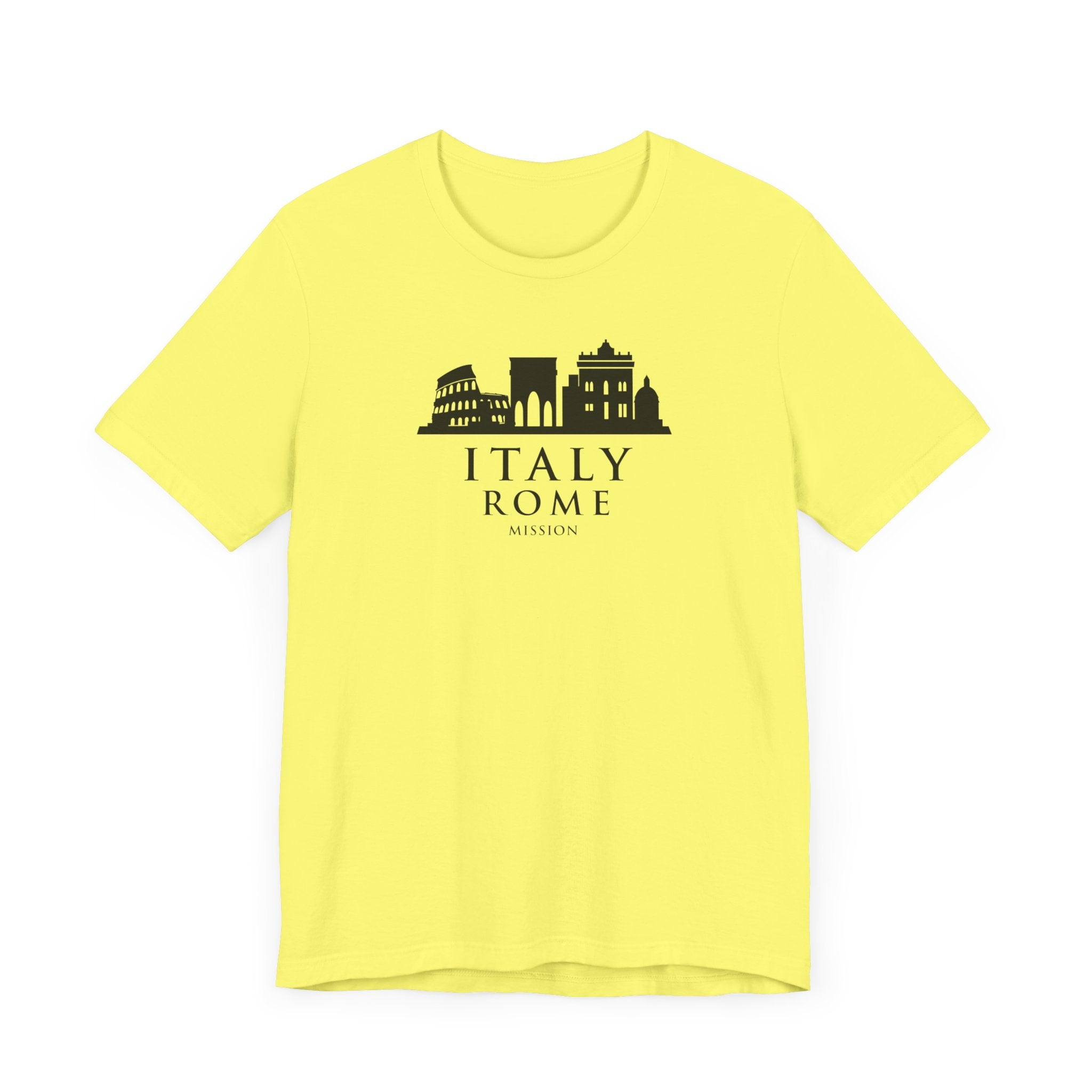 Italy Rome Mission Circular Monochrome Logo T-Shirt - Mission Wishlist - LDS Missionary Gift Store