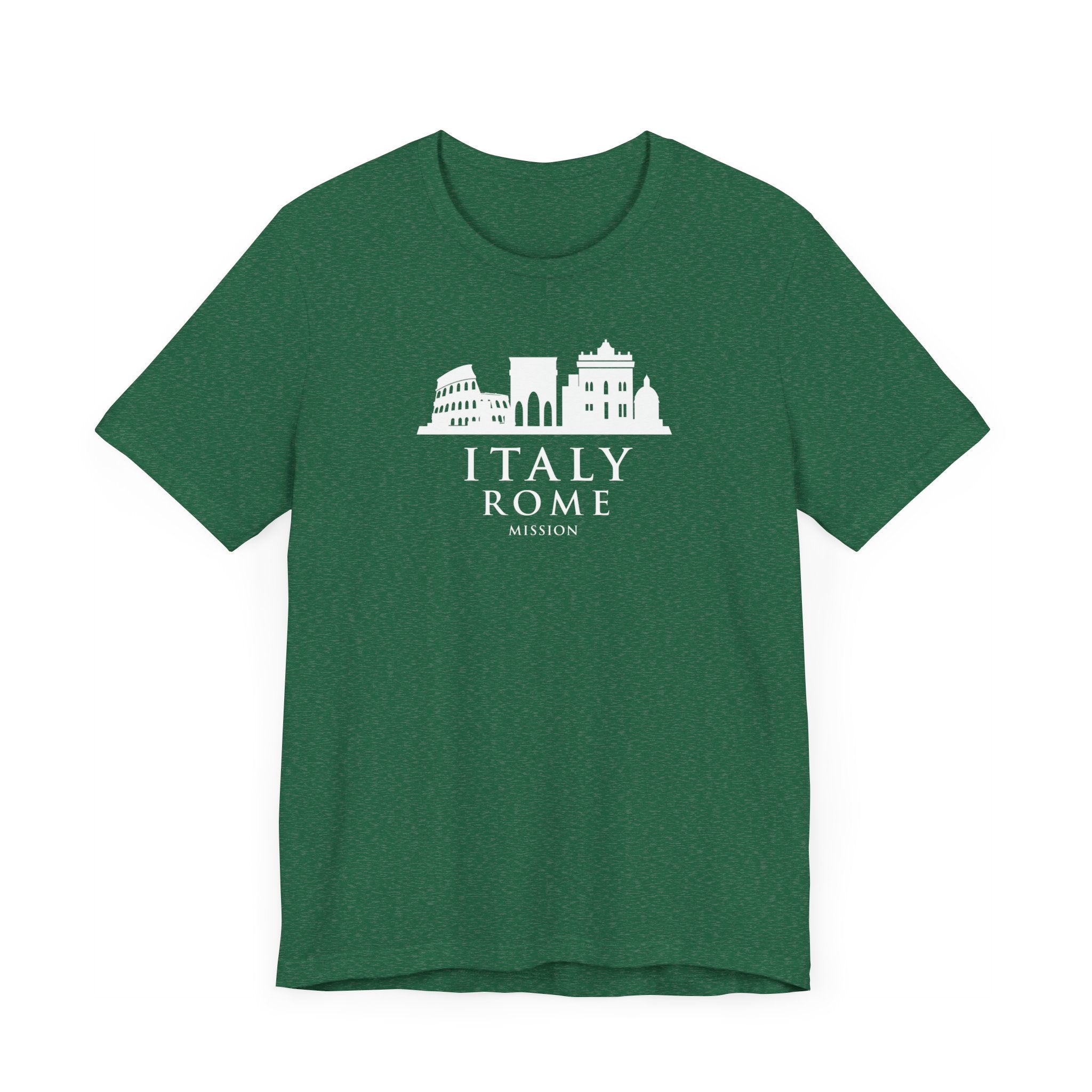 Italy Rome Mission Circular Monochrome Logo T-Shirt - Mission Wishlist - LDS Missionary Gift Store