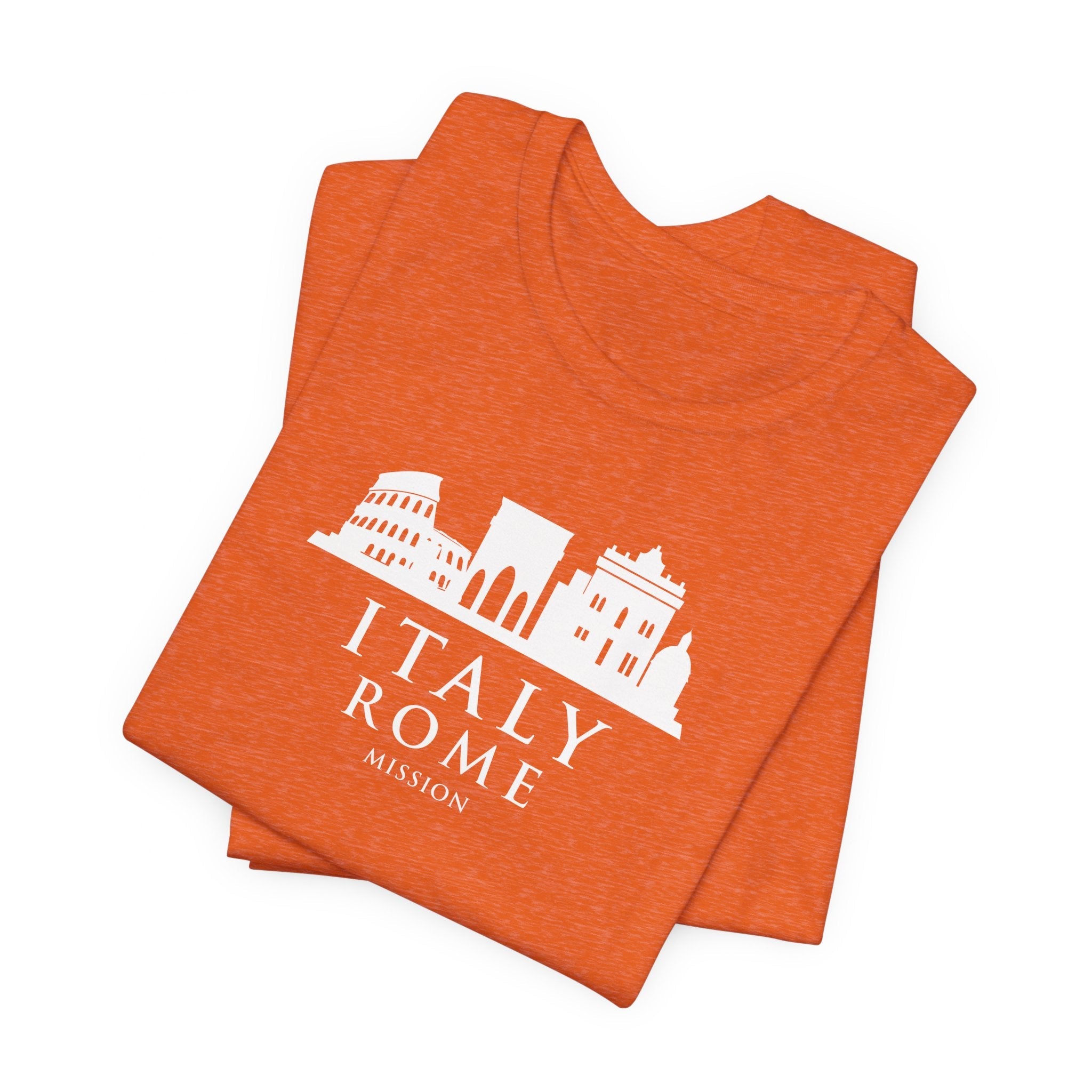 Italy Rome Mission Circular Monochrome Logo T-Shirt - Mission Wishlist - LDS Missionary Gift Store
