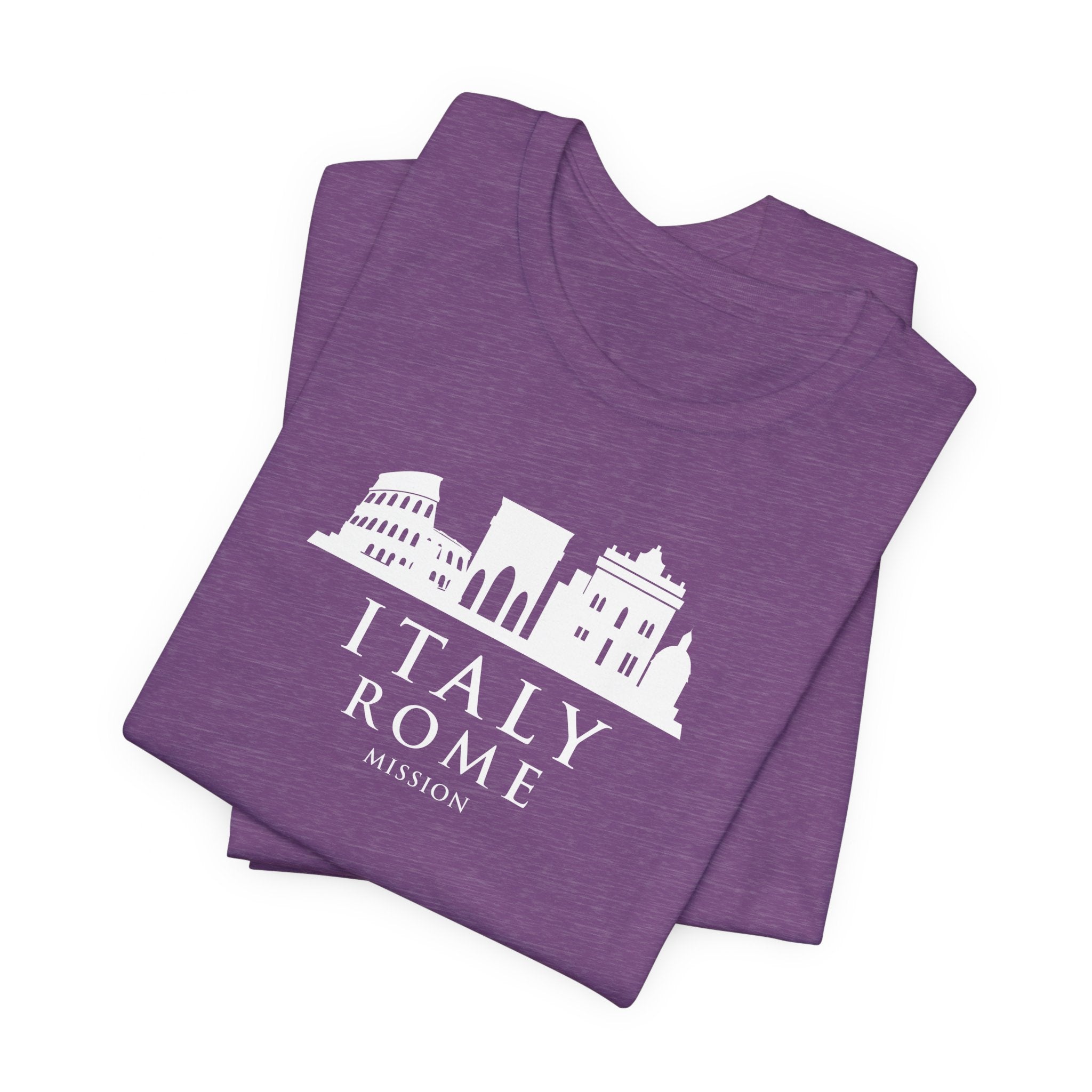 Italy Rome Mission Circular Monochrome Logo T-Shirt - Mission Wishlist - LDS Missionary Gift Store