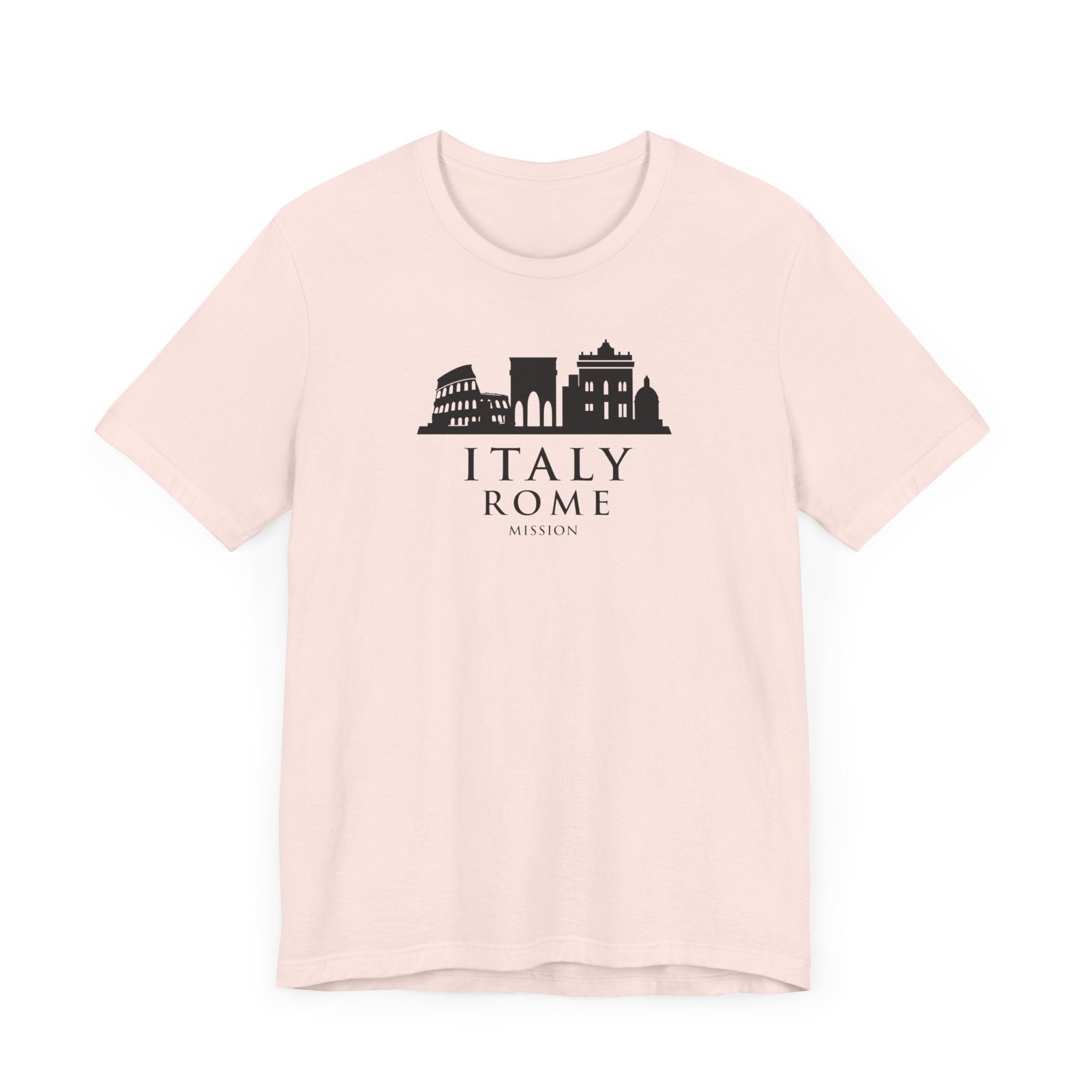 Italy Rome Mission Circular Monochrome Logo T-Shirt - Mission Wishlist - LDS Missionary Gift Store