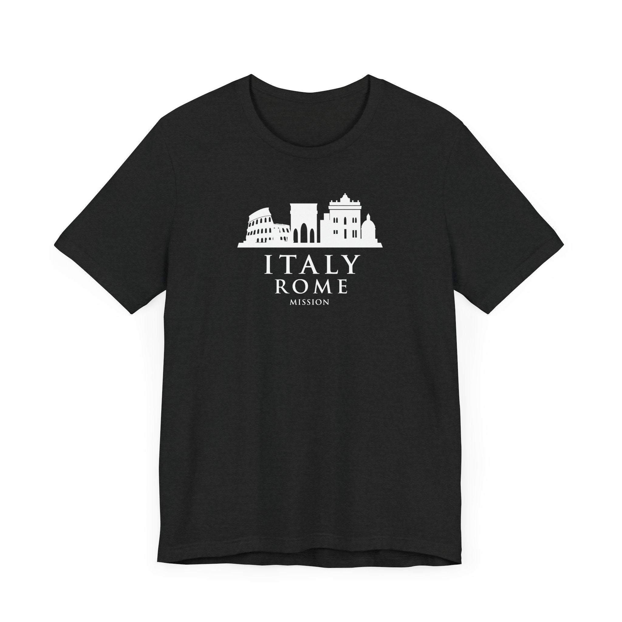 Italy Rome Mission Circular Monochrome Logo T-Shirt - Mission Wishlist - LDS Missionary Gift Store