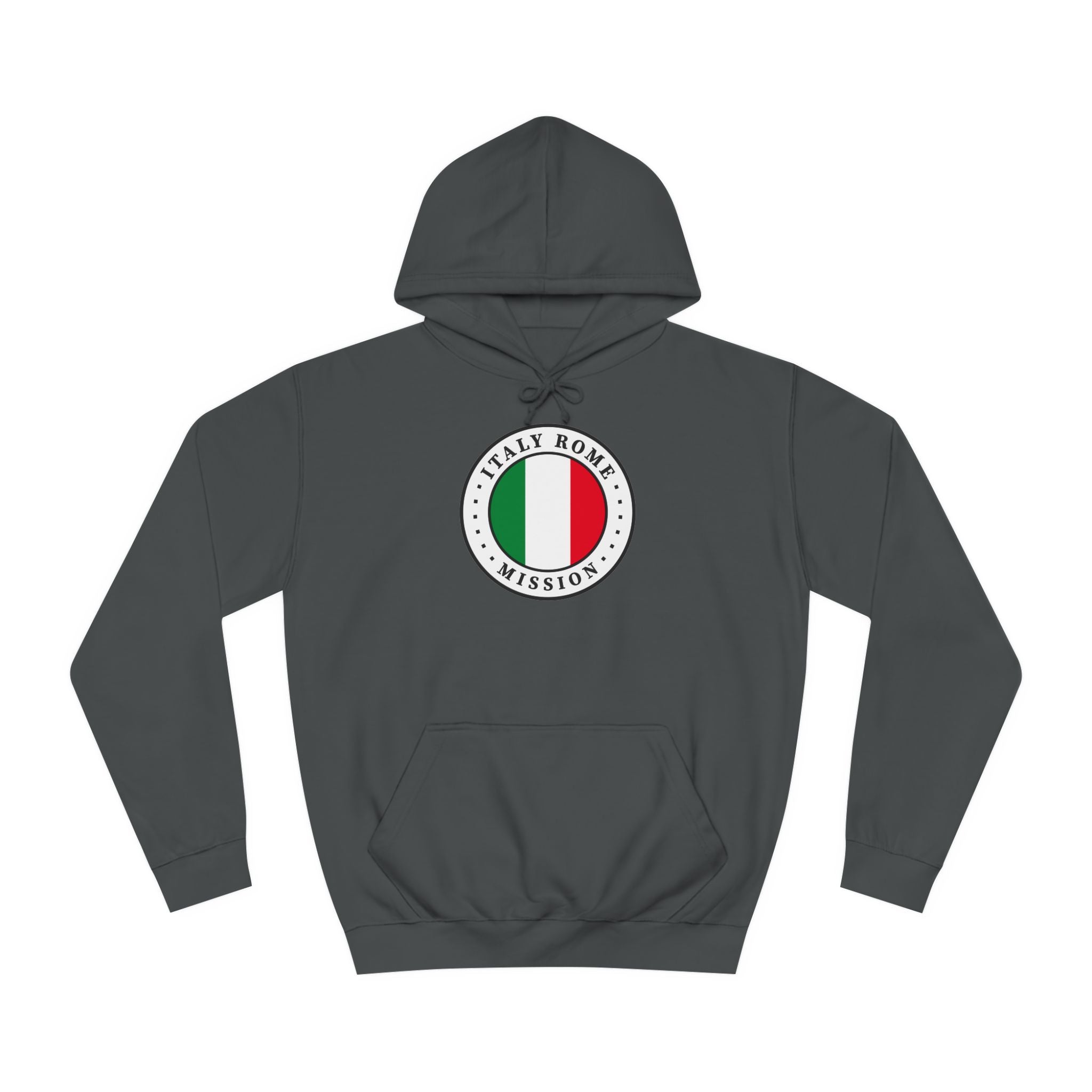 Italy Rome Mission Flag Logo (White Border) College Hoodie - Mission Wishlist - LDS Missionary Gift Store