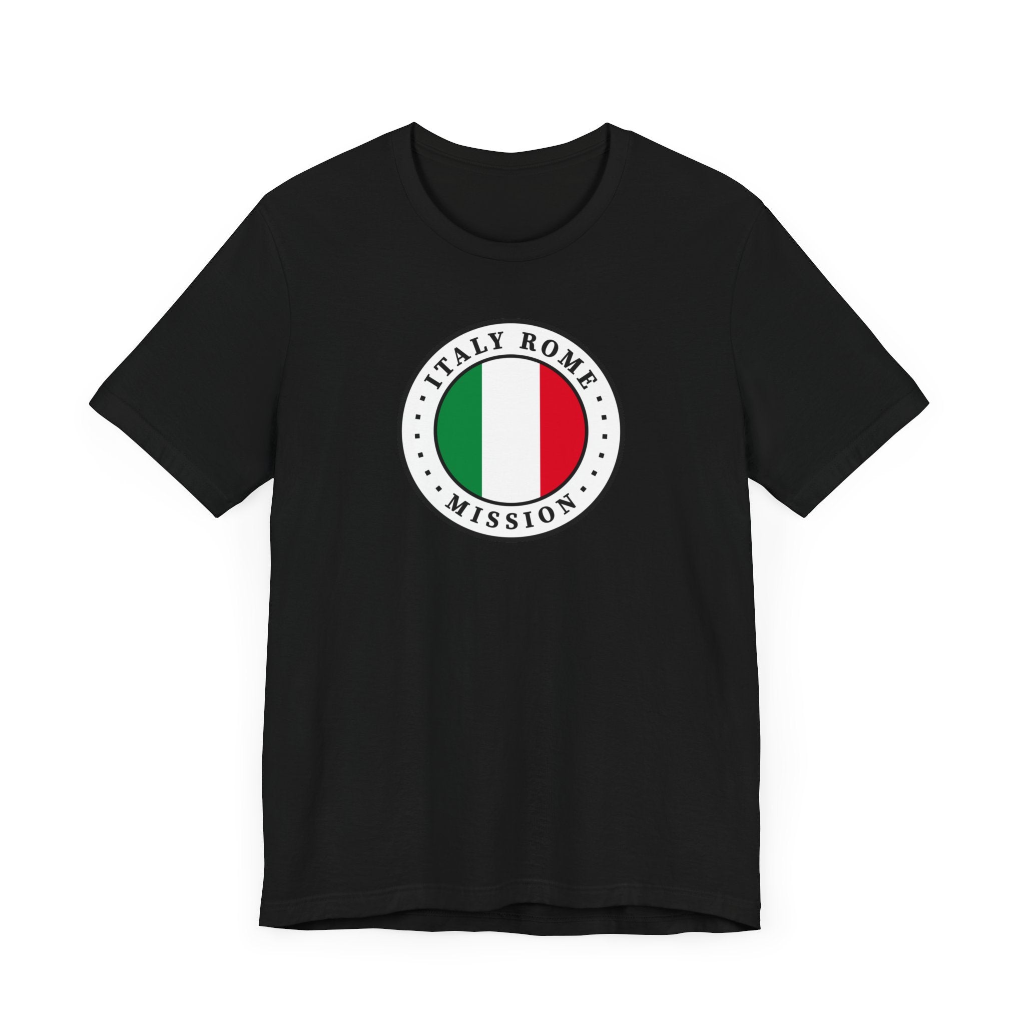 Italy Rome Mission Flag Logo (White Border) T-shirt - Mission Wishlist - LDS Missionary Gift Store