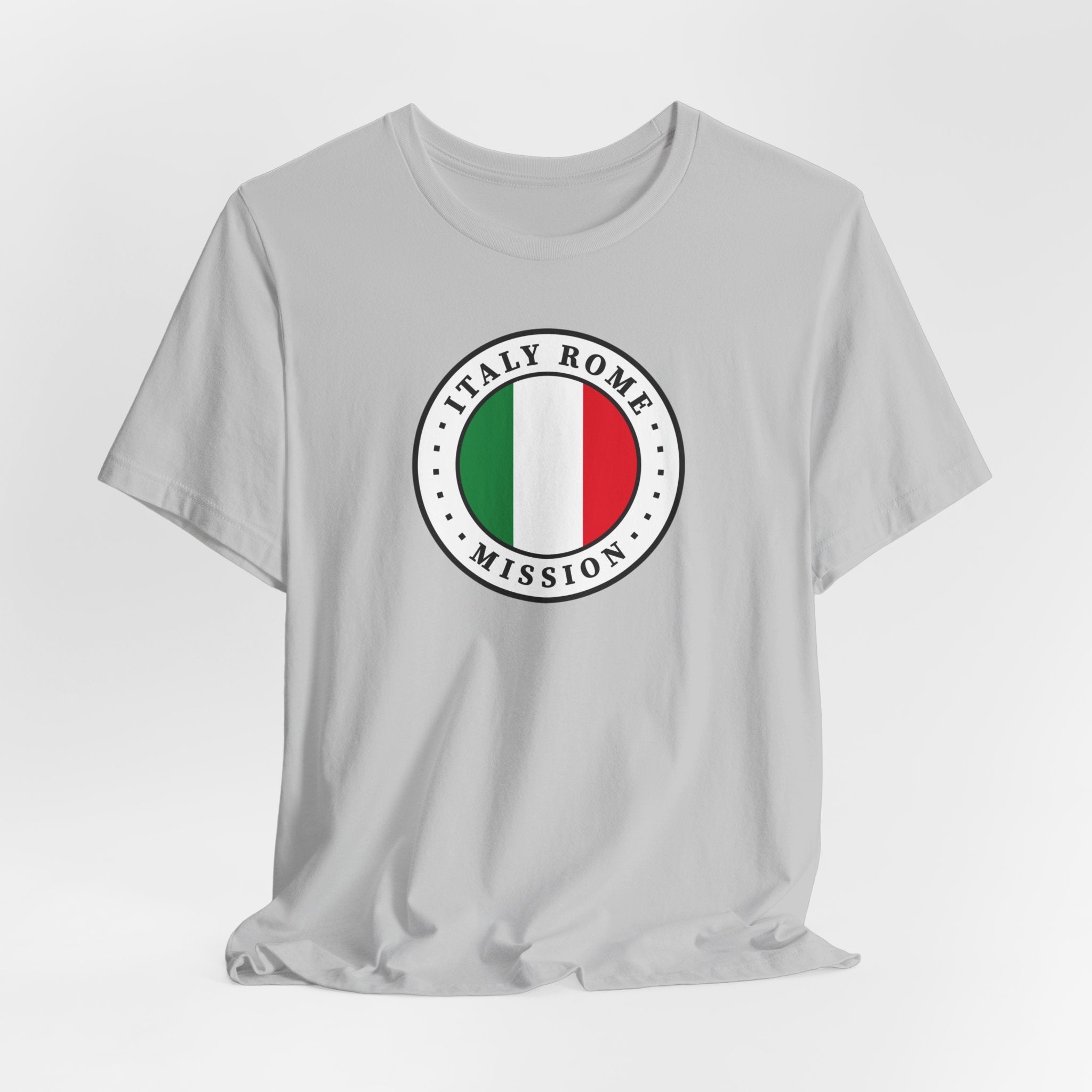 Italy Rome Mission Flag Logo (White Border) T-shirt - Mission Wishlist - LDS Missionary Gift Store