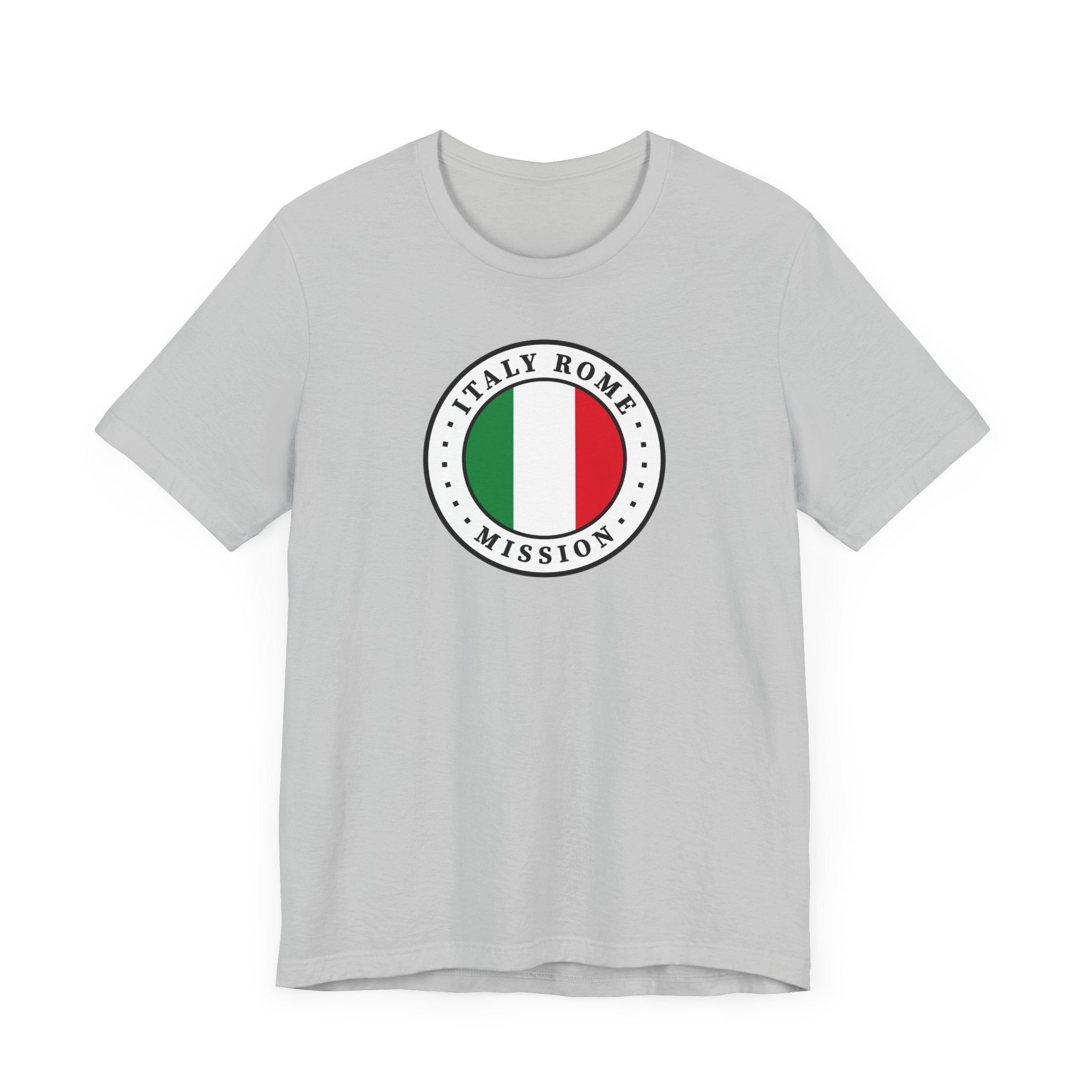 Italy Rome Mission Flag Logo (White Border) T-shirt - Mission Wishlist - LDS Missionary Gift Store