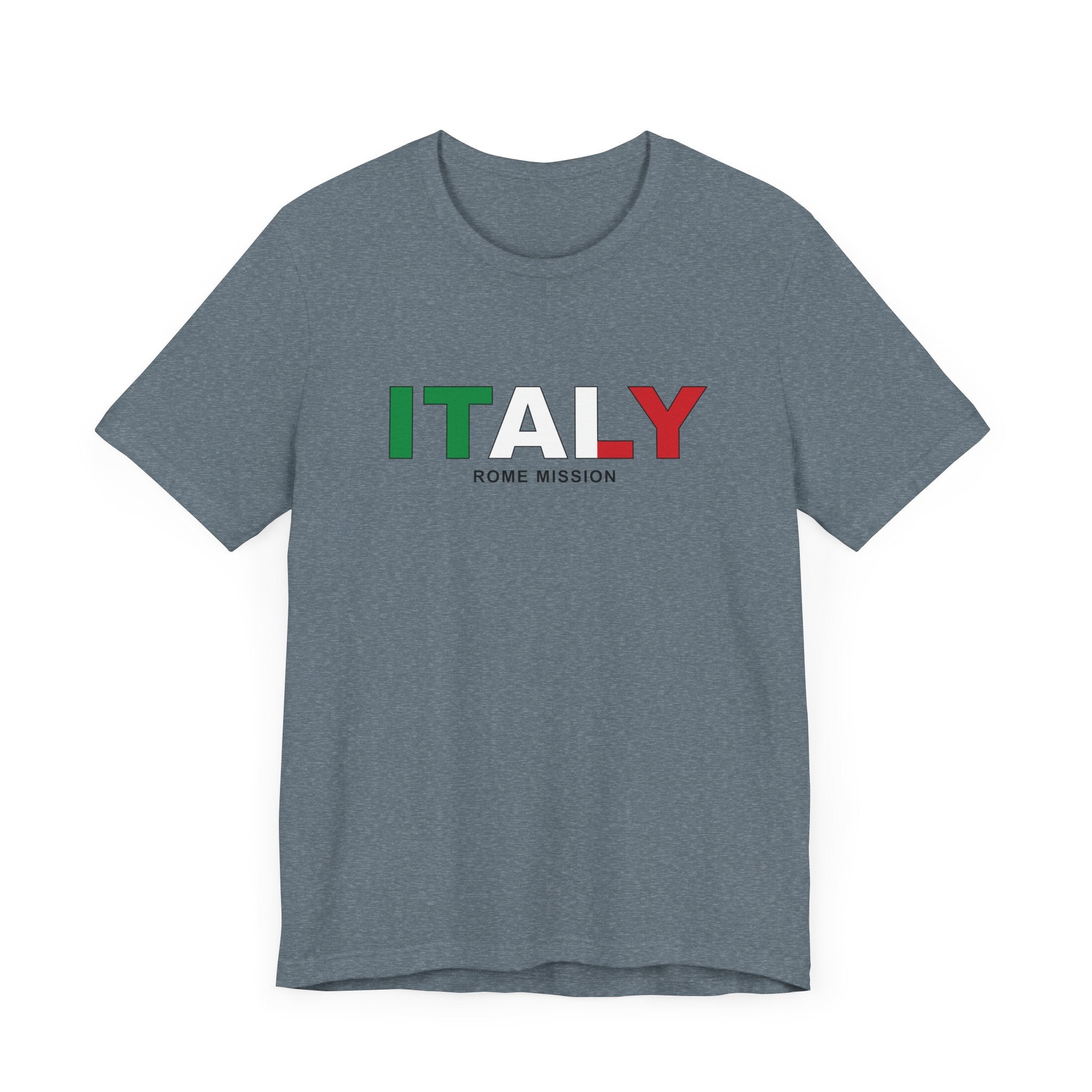 Italy Rome Mission Flag Title T-shirt - Mission Wishlist - LDS Missionary Gift Store