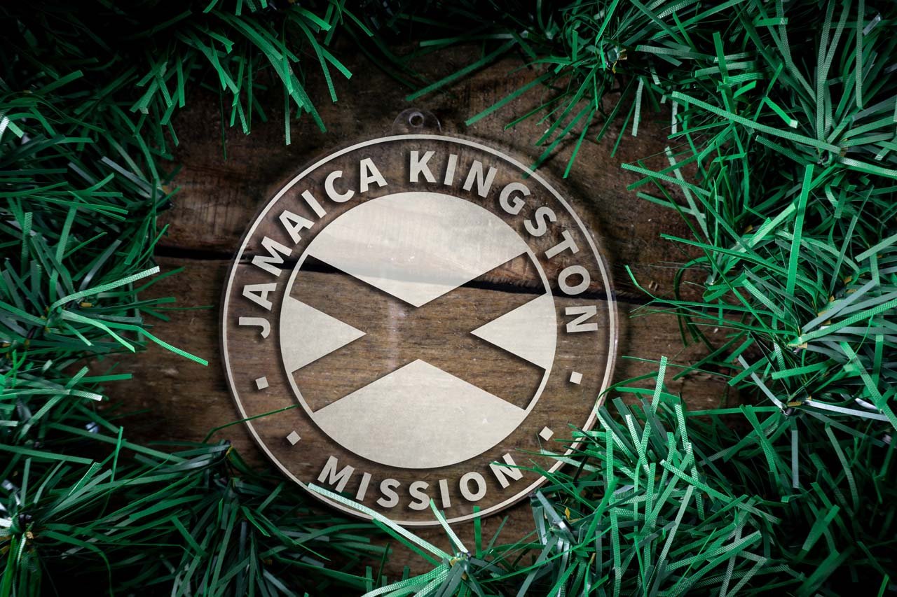 Jamaica Kingston Mission Christmas Ornament - Latter-Day Saint LDS Missionary Gift - Book of Mormon