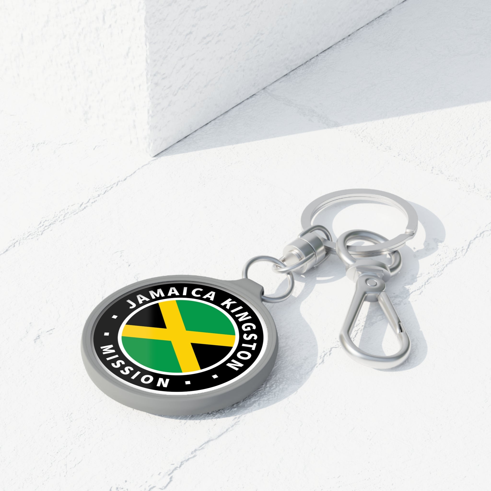 Jamaica Kingston Mission Circle Flag Key Tag - Mission Wishlist - LDS Missionary Gift Store
