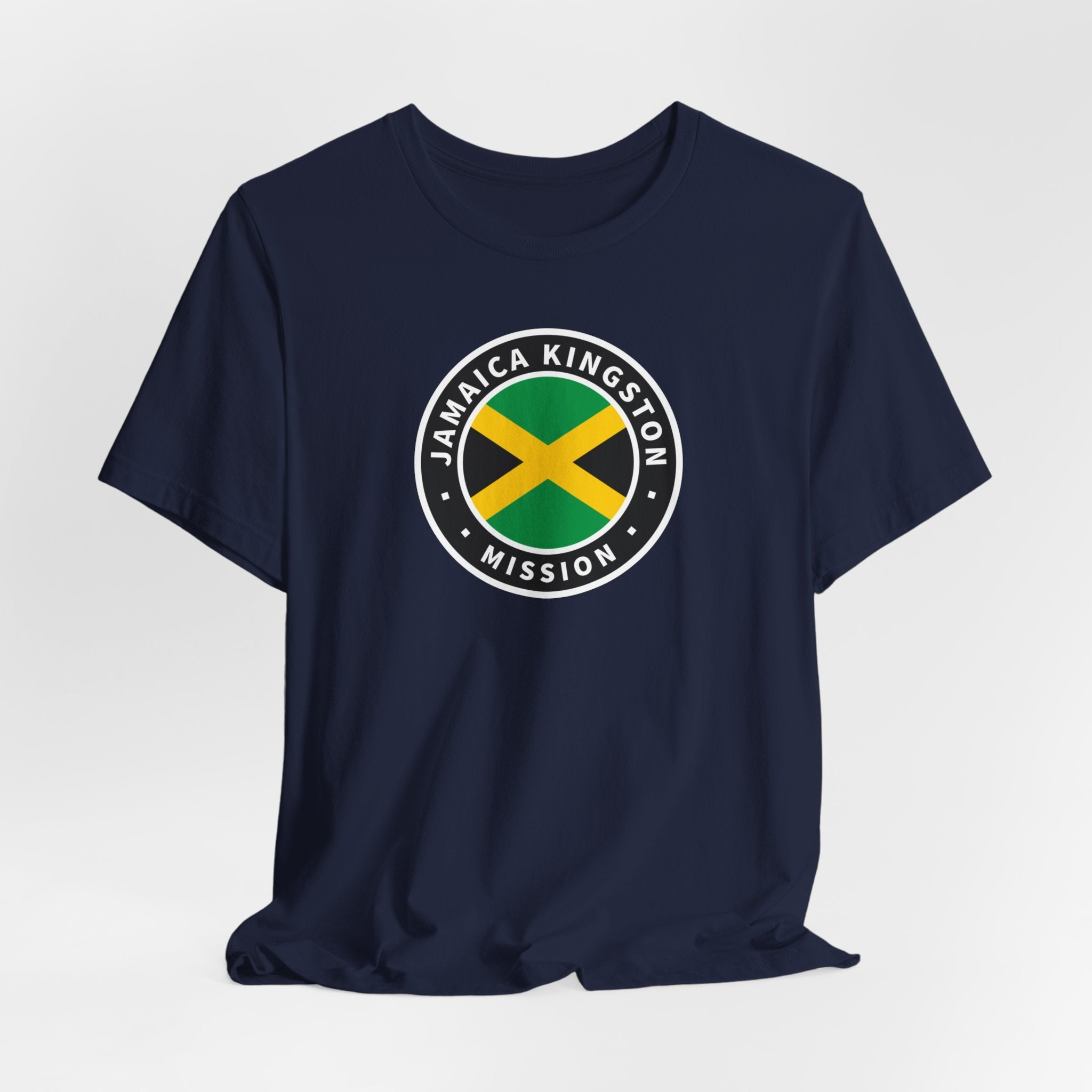 Jamaica Kingston Mission Flag Logo (Black Border) T-shirt - Mission Wishlist - LDS Missionary Gift Store