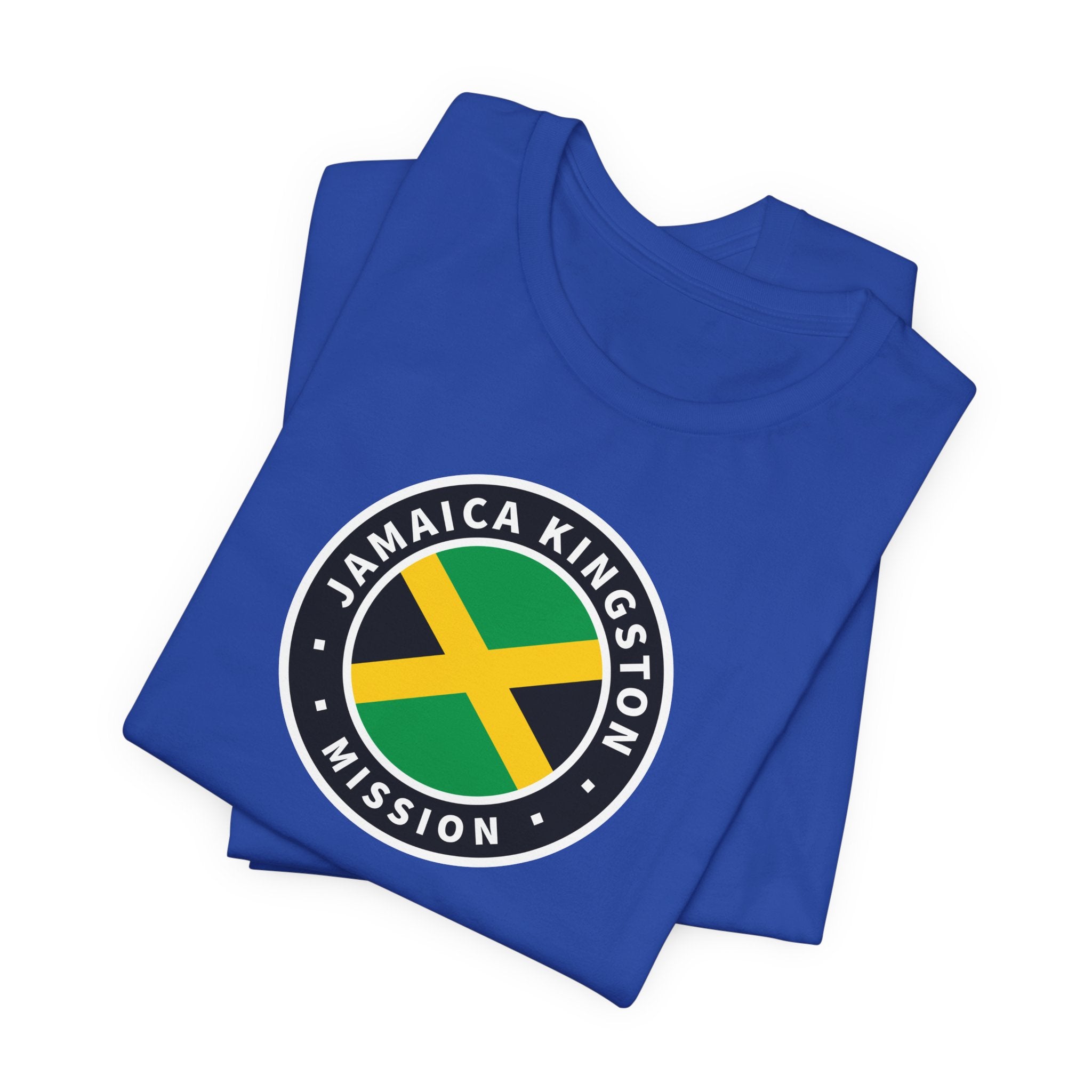 Jamaica Kingston Mission Flag Logo (Black Border) T-shirt - Mission Wishlist - LDS Missionary Gift Store