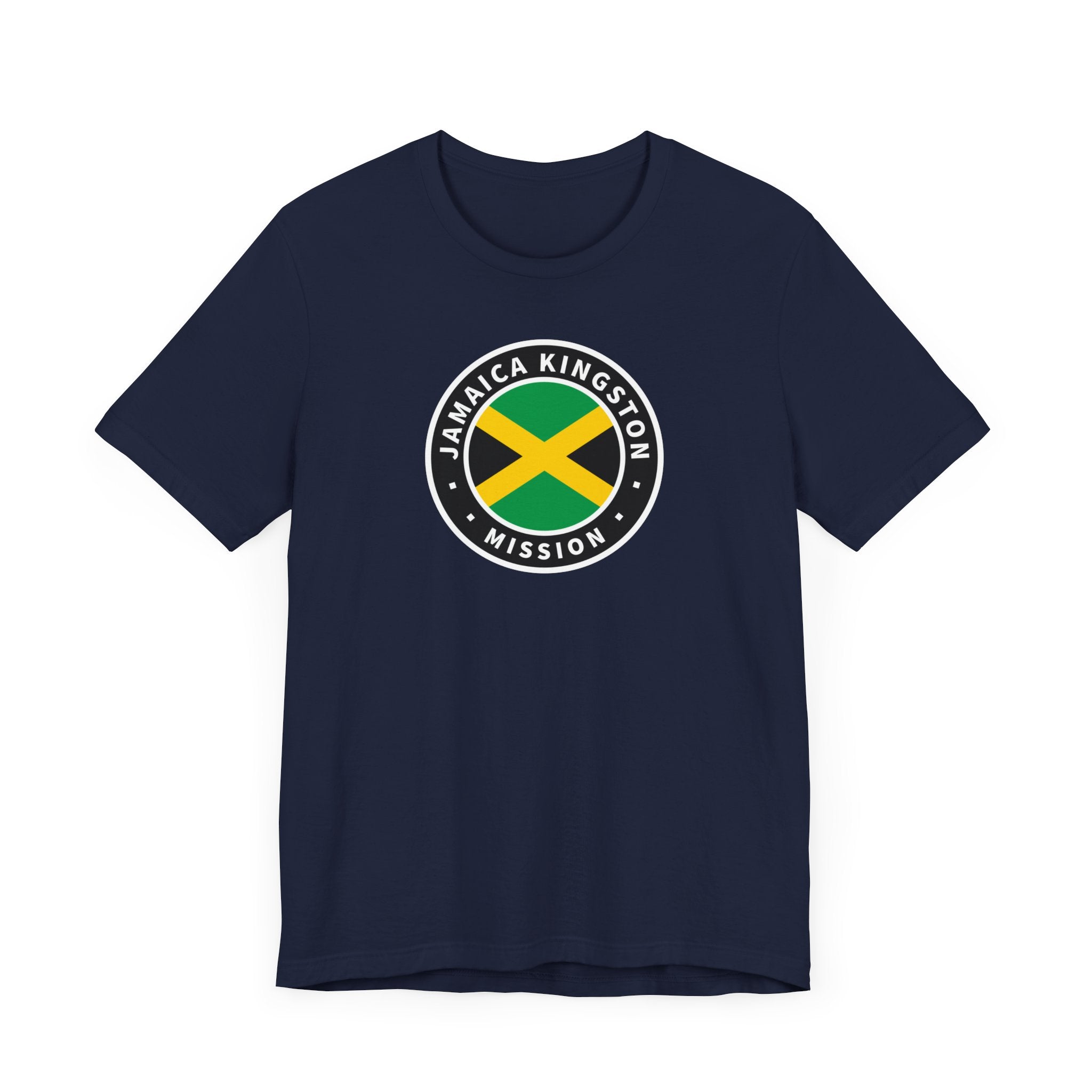 Jamaica Kingston Mission Flag Logo (Black Border) T-shirt - Mission Wishlist - LDS Missionary Gift Store