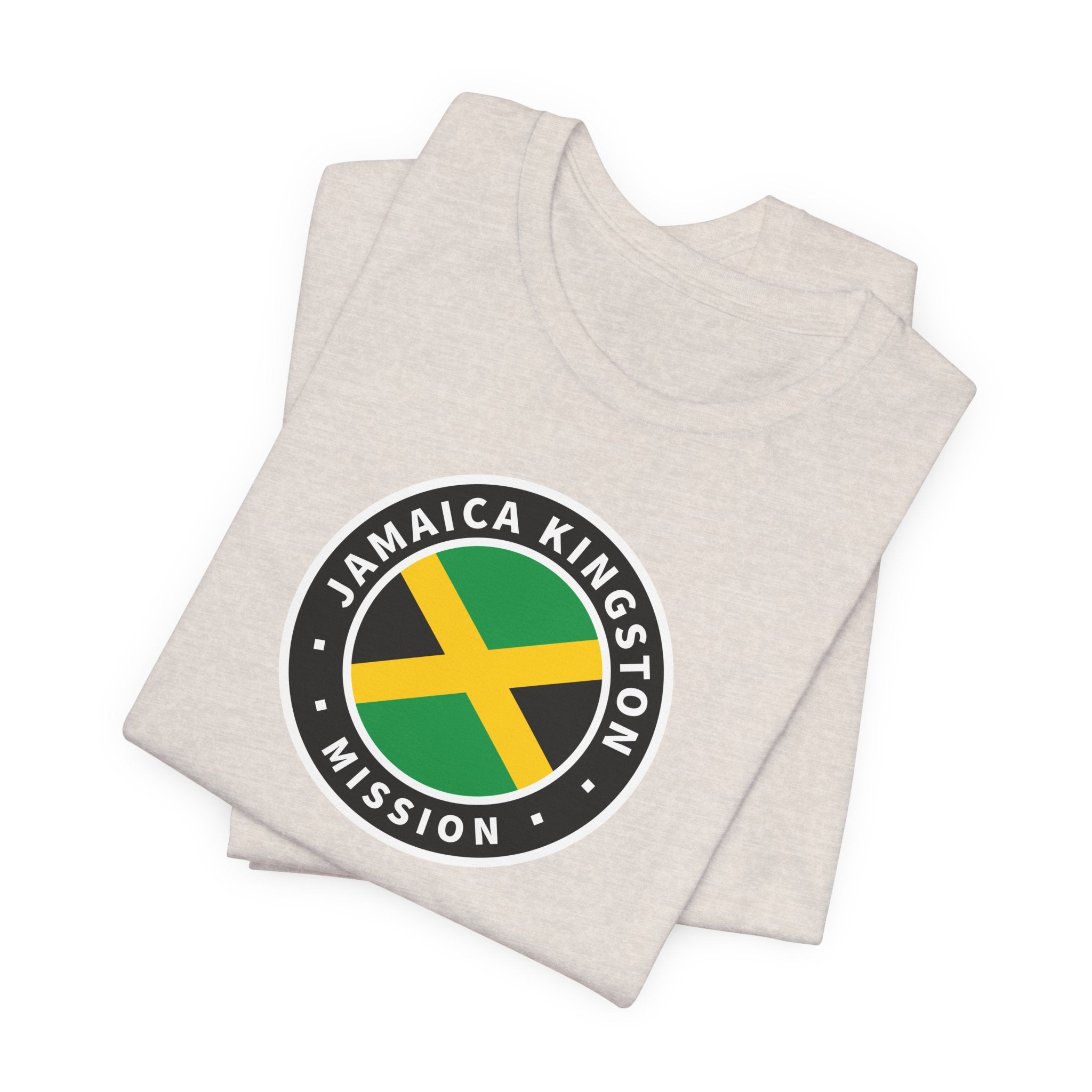 Jamaica Kingston Mission Flag Logo (Black Border) T-shirt - Mission Wishlist - LDS Missionary Gift Store