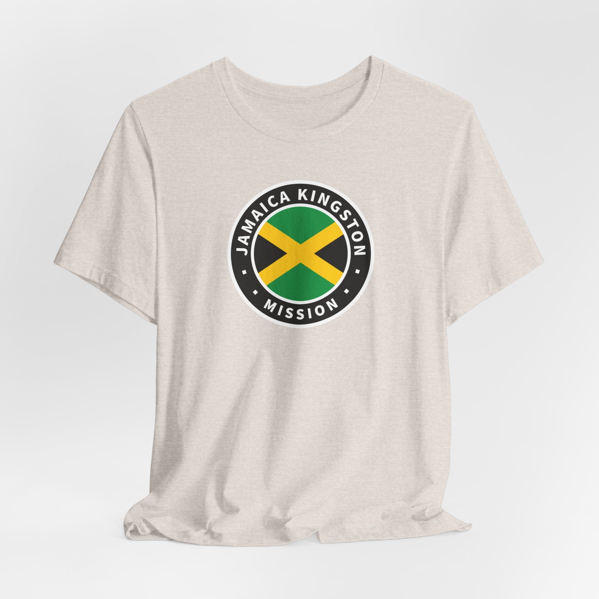 Jamaica Kingston Mission Flag Logo (Black Border) T-shirt - Mission Wishlist - LDS Missionary Gift Store