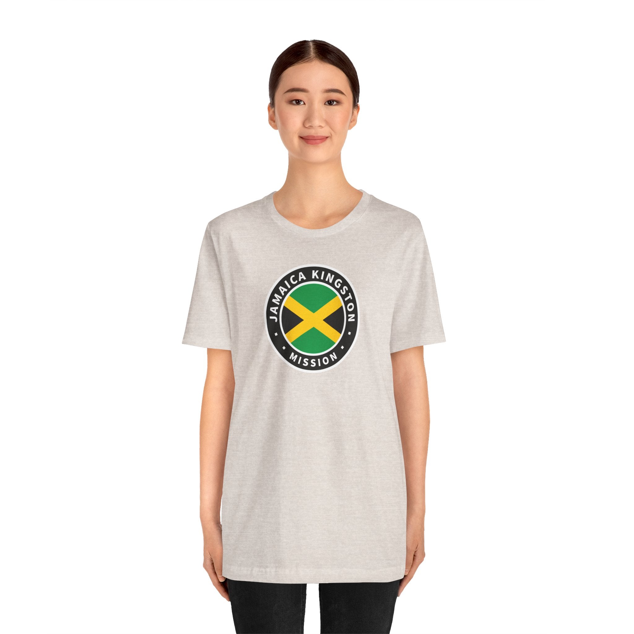 Jamaica Kingston Mission Flag Logo (Black Border) T-shirt - Mission Wishlist - LDS Missionary Gift Store