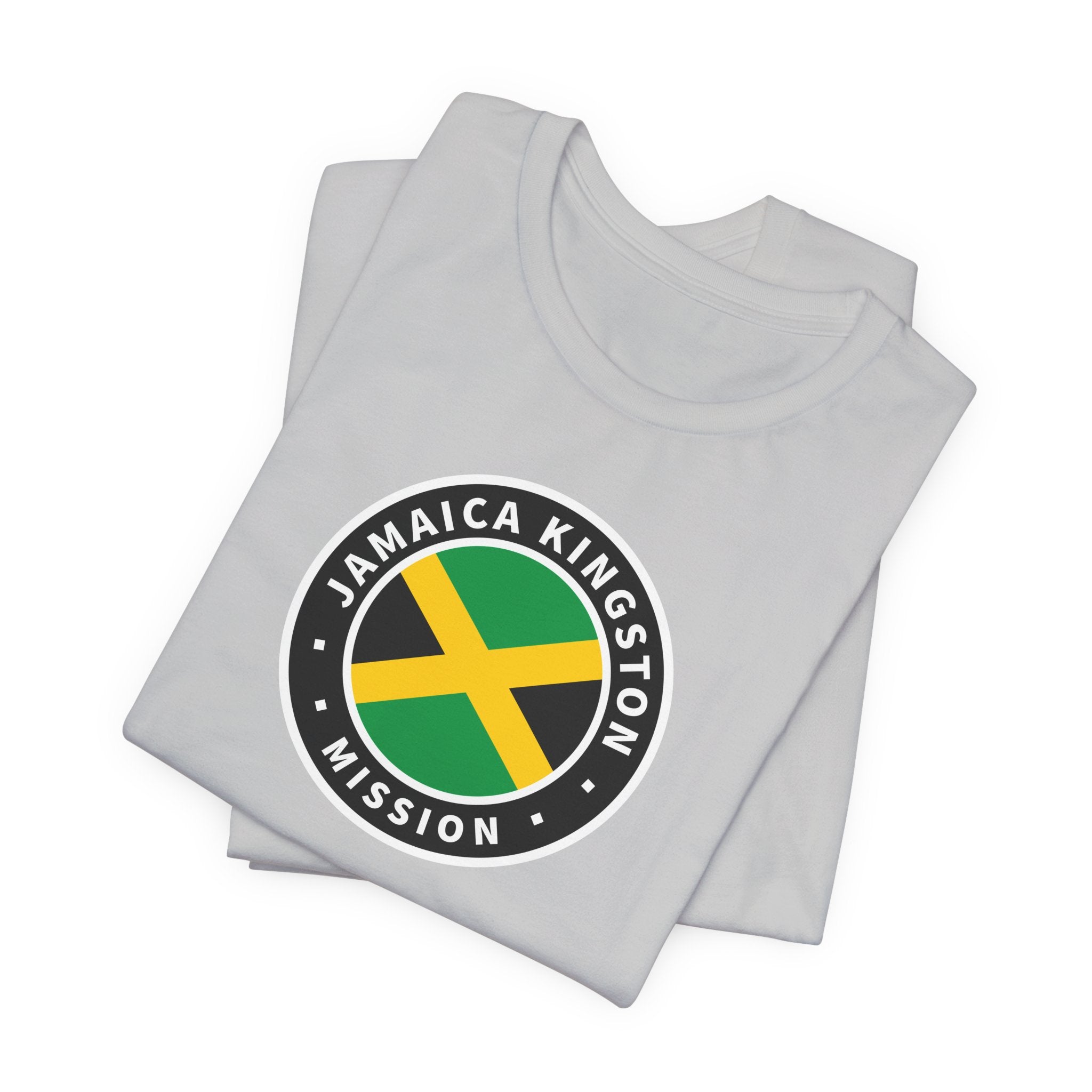 Jamaica Kingston Mission Flag Logo (Black Border) T-shirt - Mission Wishlist - LDS Missionary Gift Store