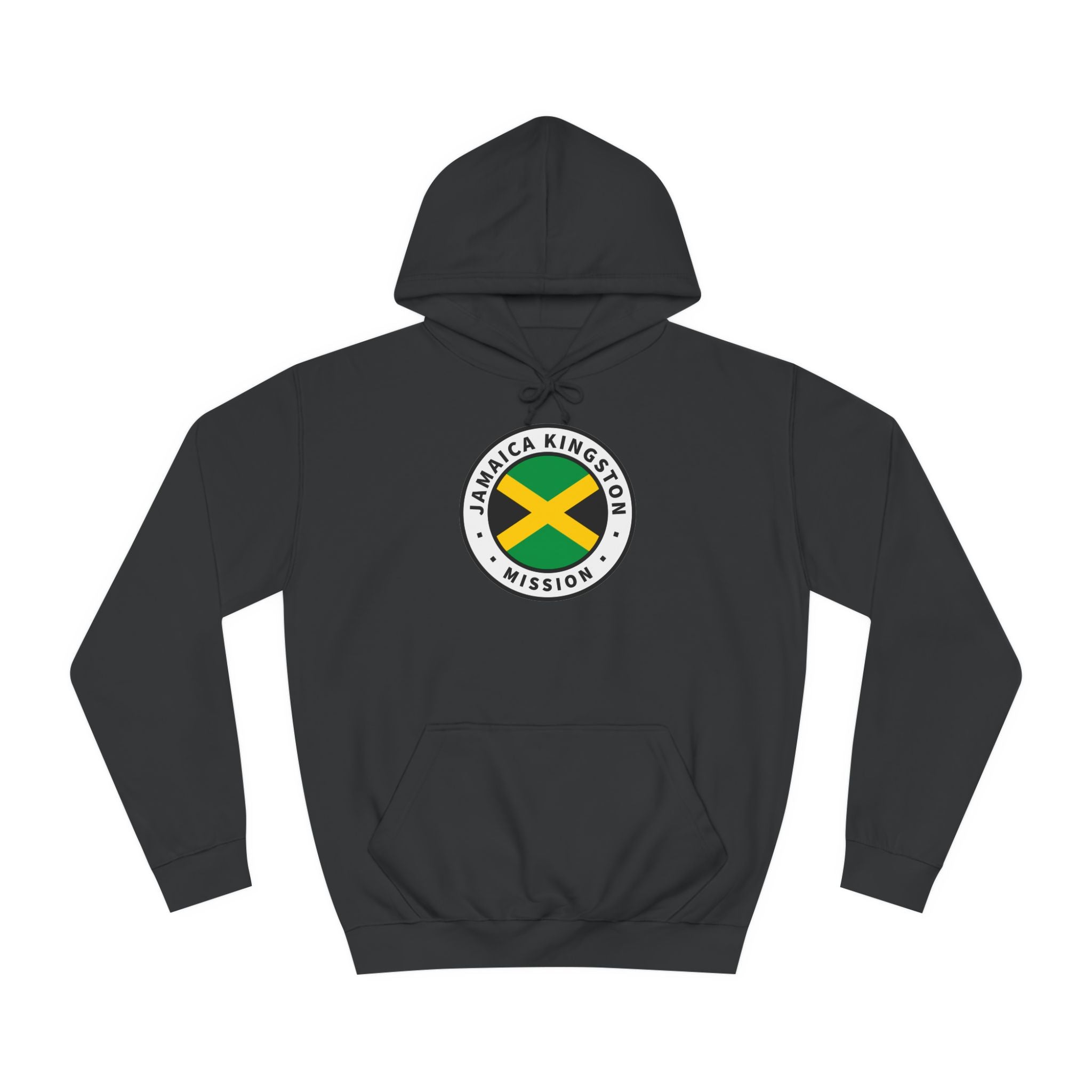 Jamaica Kingston Mission Flag Logo (White Border) College Hoodie - Mission Wishlist - LDS Missionary Gift Store