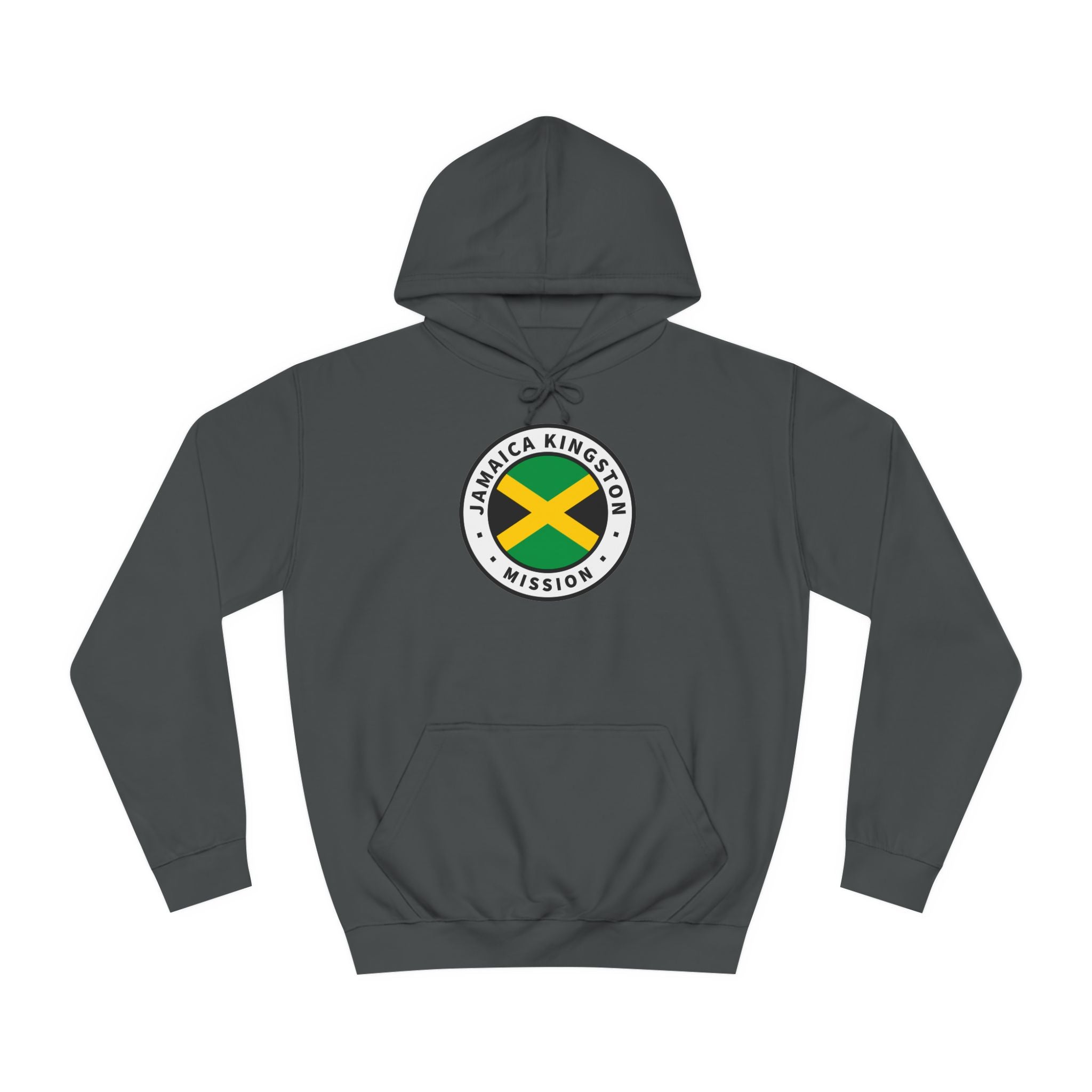 Jamaica Kingston Mission Flag Logo (White Border) College Hoodie - Mission Wishlist - LDS Missionary Gift Store
