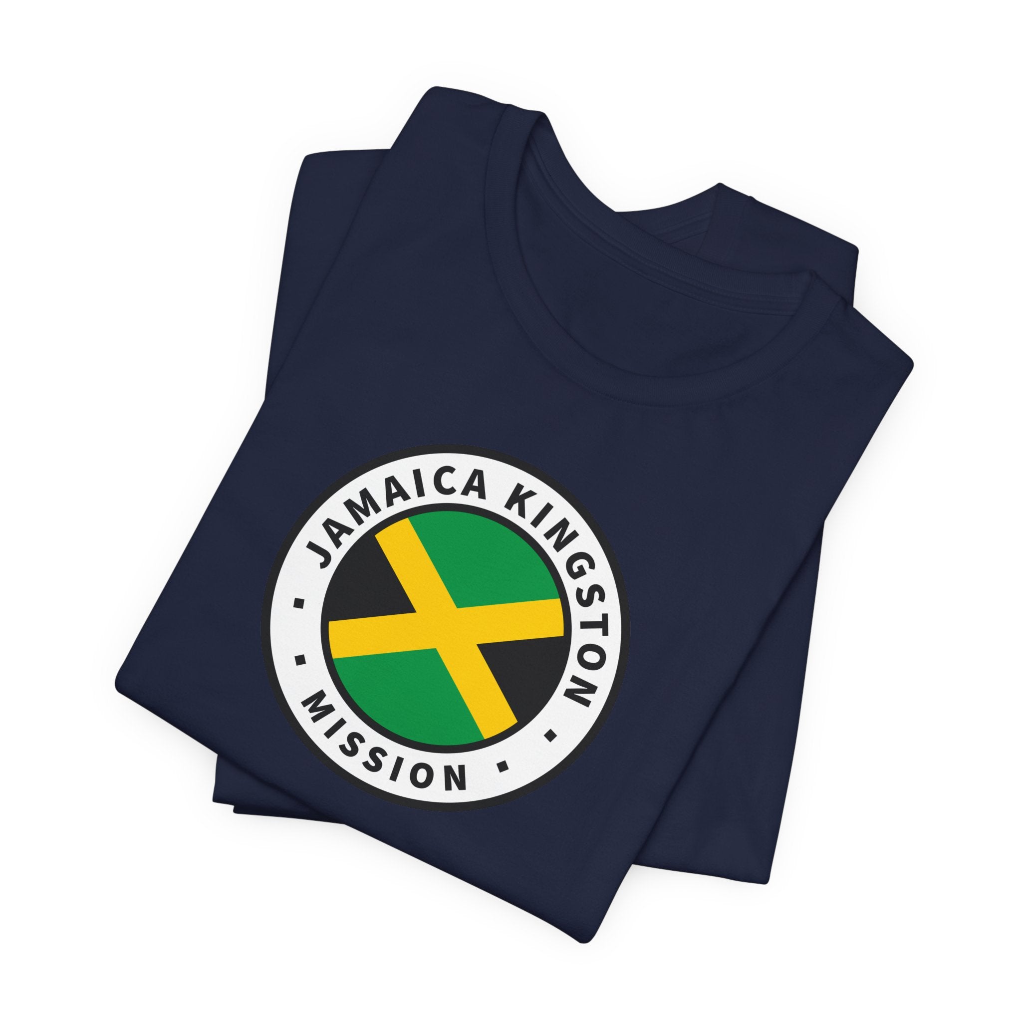 Jamaica Kingston Mission Flag Logo (White Border) T-shirt - Mission Wishlist - LDS Missionary Gift Store