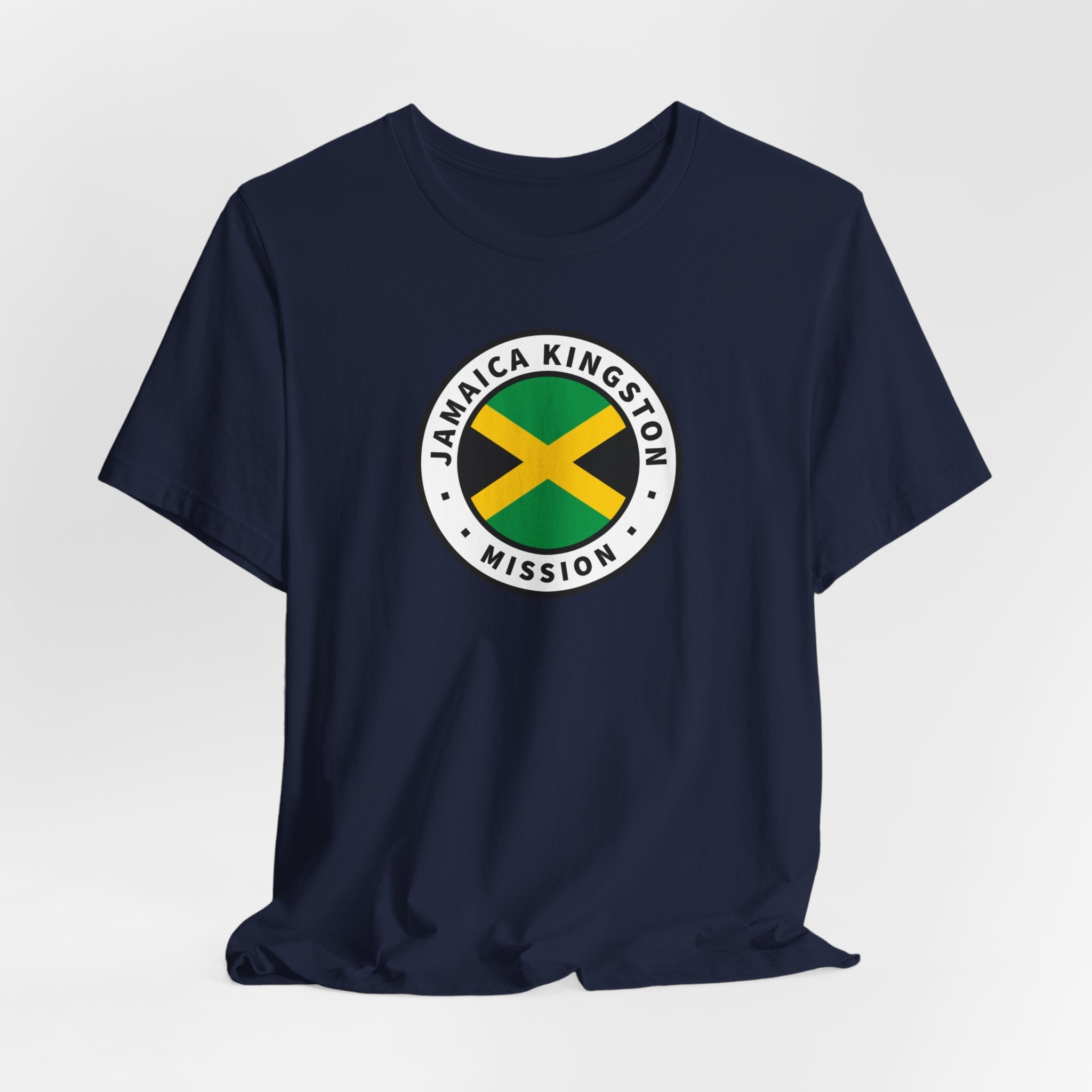 Jamaica Kingston Mission Flag Logo (White Border) T-shirt - Mission Wishlist - LDS Missionary Gift Store