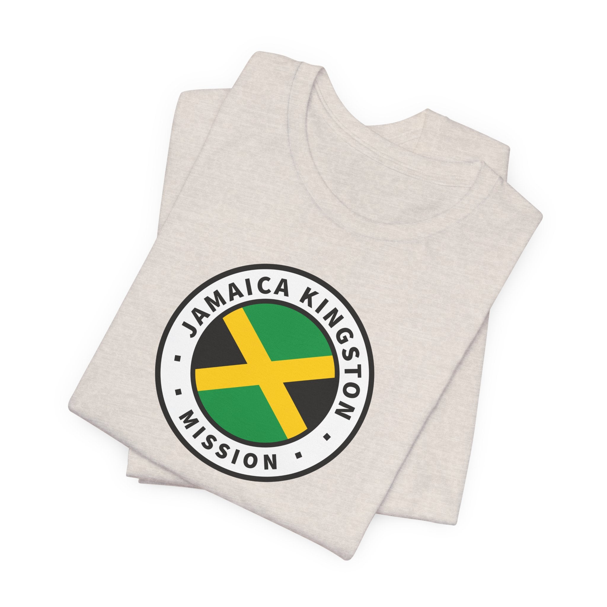 Jamaica Kingston Mission Flag Logo (White Border) T-shirt - Mission Wishlist - LDS Missionary Gift Store