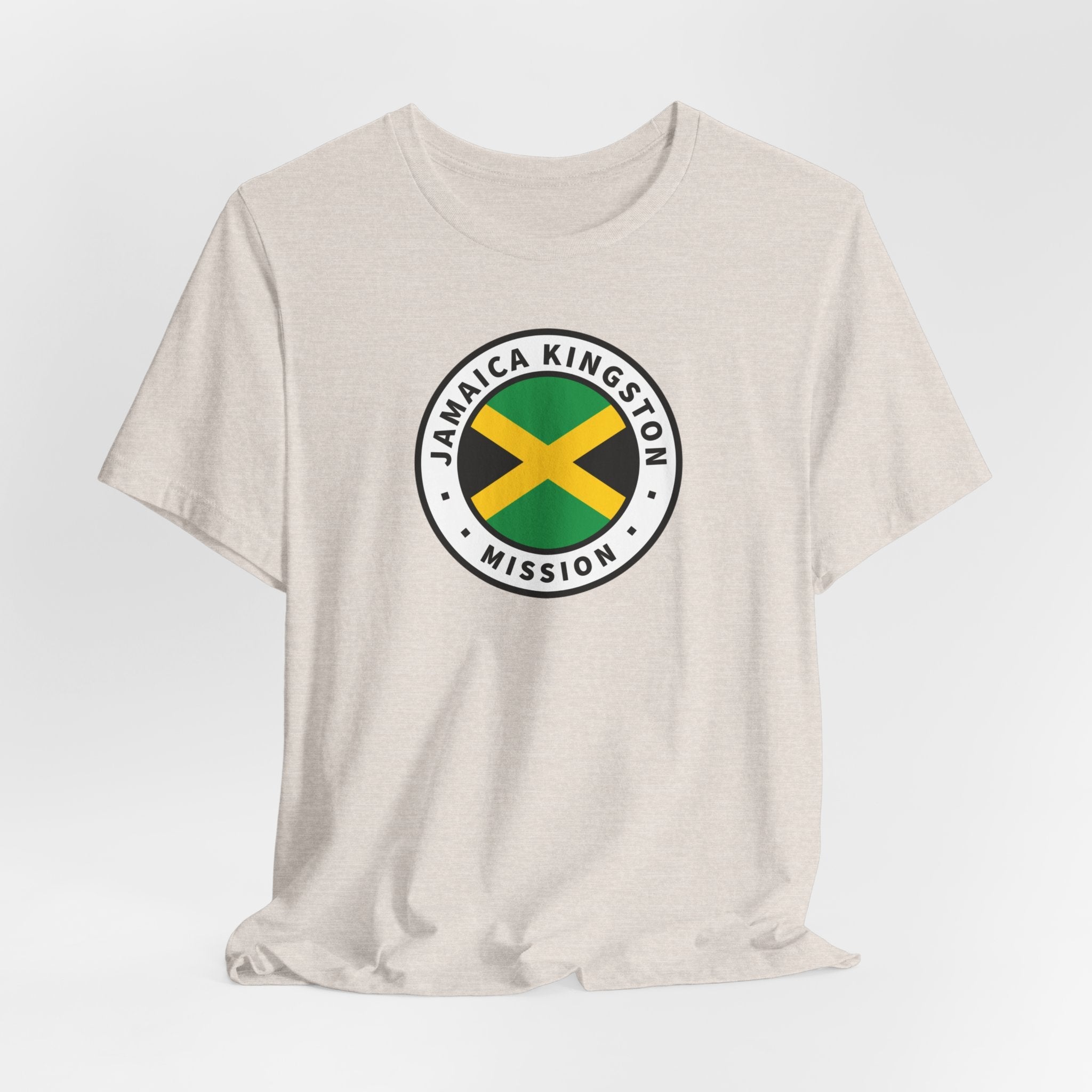 Jamaica Kingston Mission Flag Logo (White Border) T-shirt - Mission Wishlist - LDS Missionary Gift Store