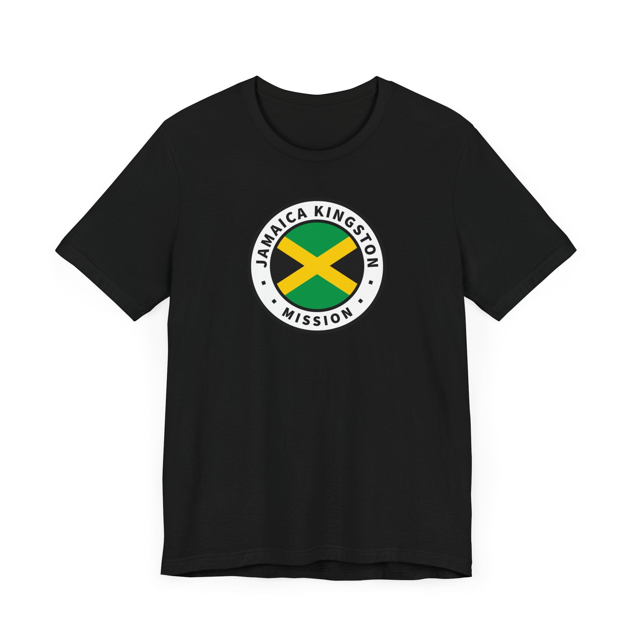 Jamaica Kingston Mission Flag Logo (White Border) T-shirt - Mission Wishlist - LDS Missionary Gift Store