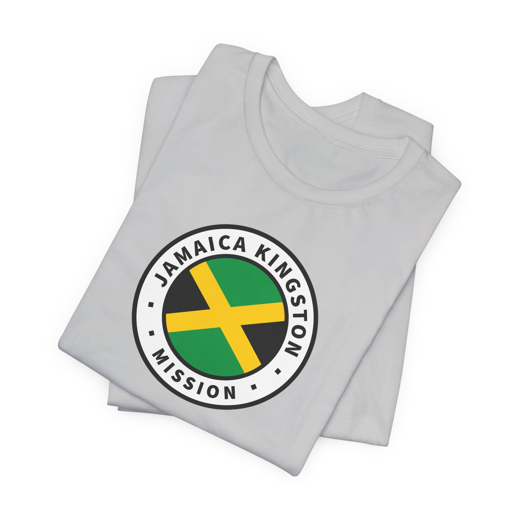 Jamaica Kingston Mission Flag Logo (White Border) T-shirt - Mission Wishlist - LDS Missionary Gift Store