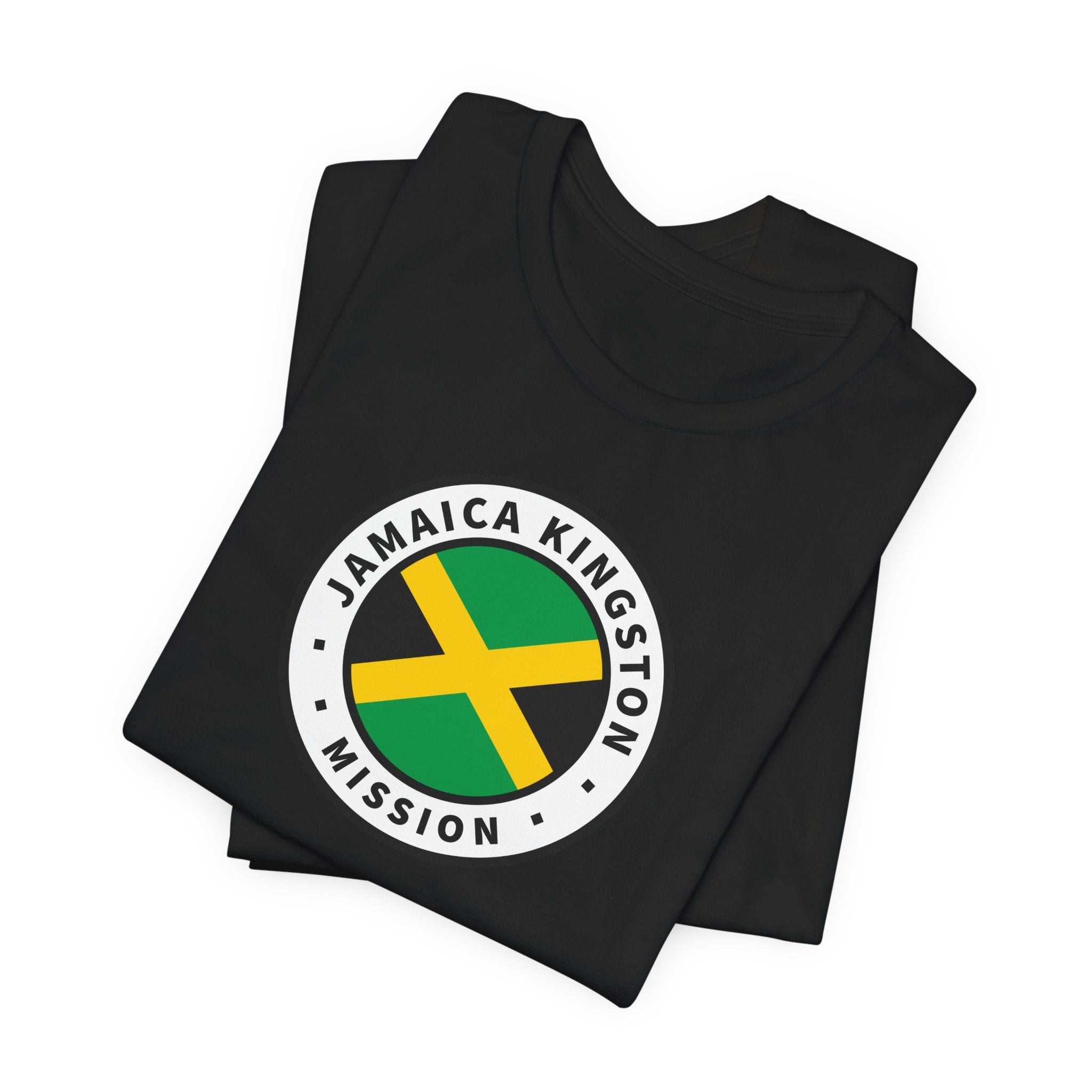 Jamaica Kingston Mission Flag Logo (White Border) T-shirt - Mission Wishlist - LDS Missionary Gift Store