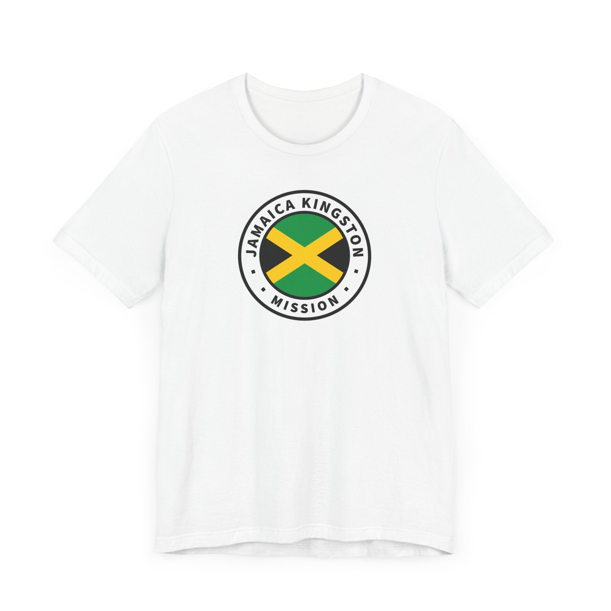 Jamaica Kingston Mission Flag Logo (White Border) T-shirt - Mission Wishlist - LDS Missionary Gift Store