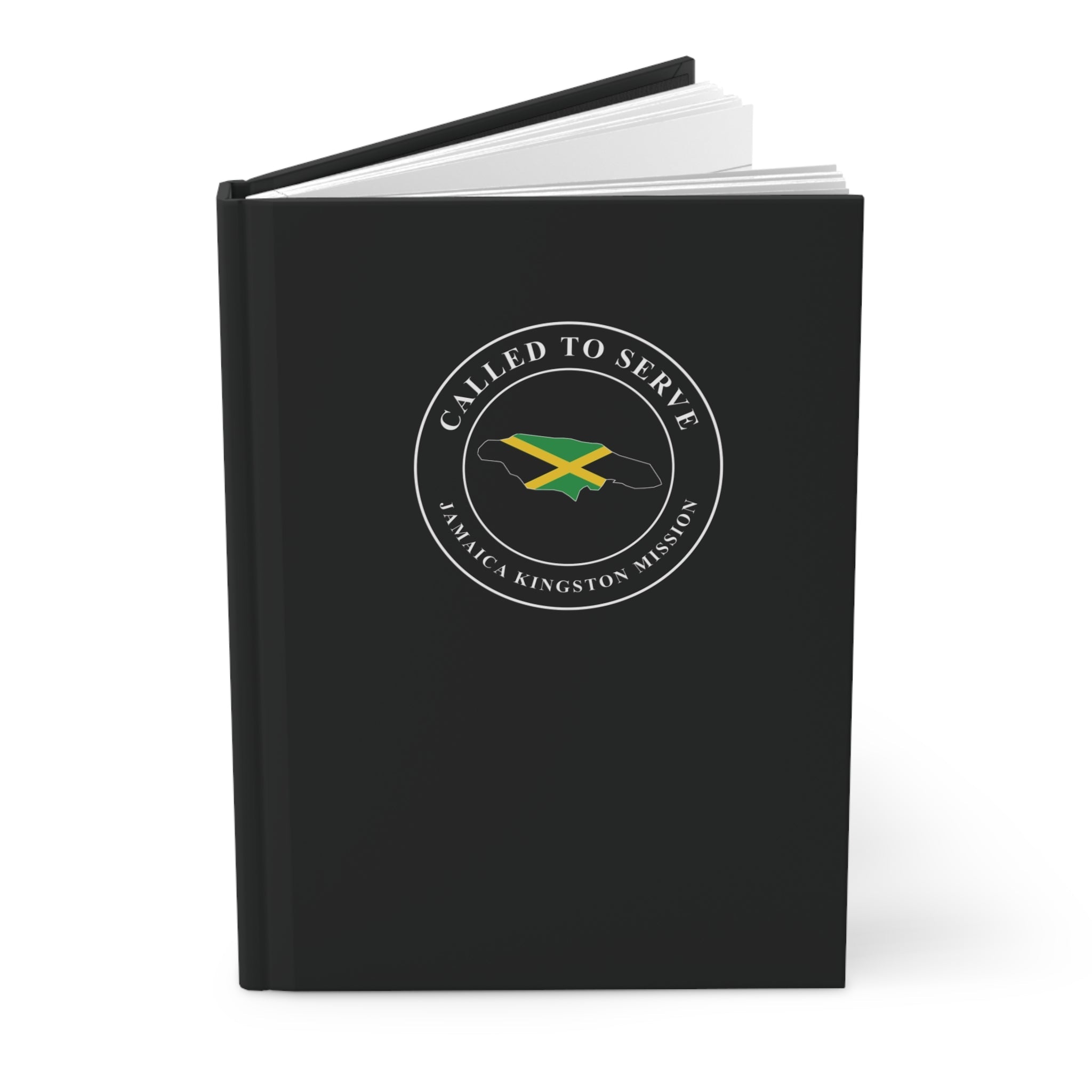 Jamaica Kingston Mission Flag Map Called to Serve Black Hardcover Journal Matte - Mission Wishlist - LDS Missionary Gift Store