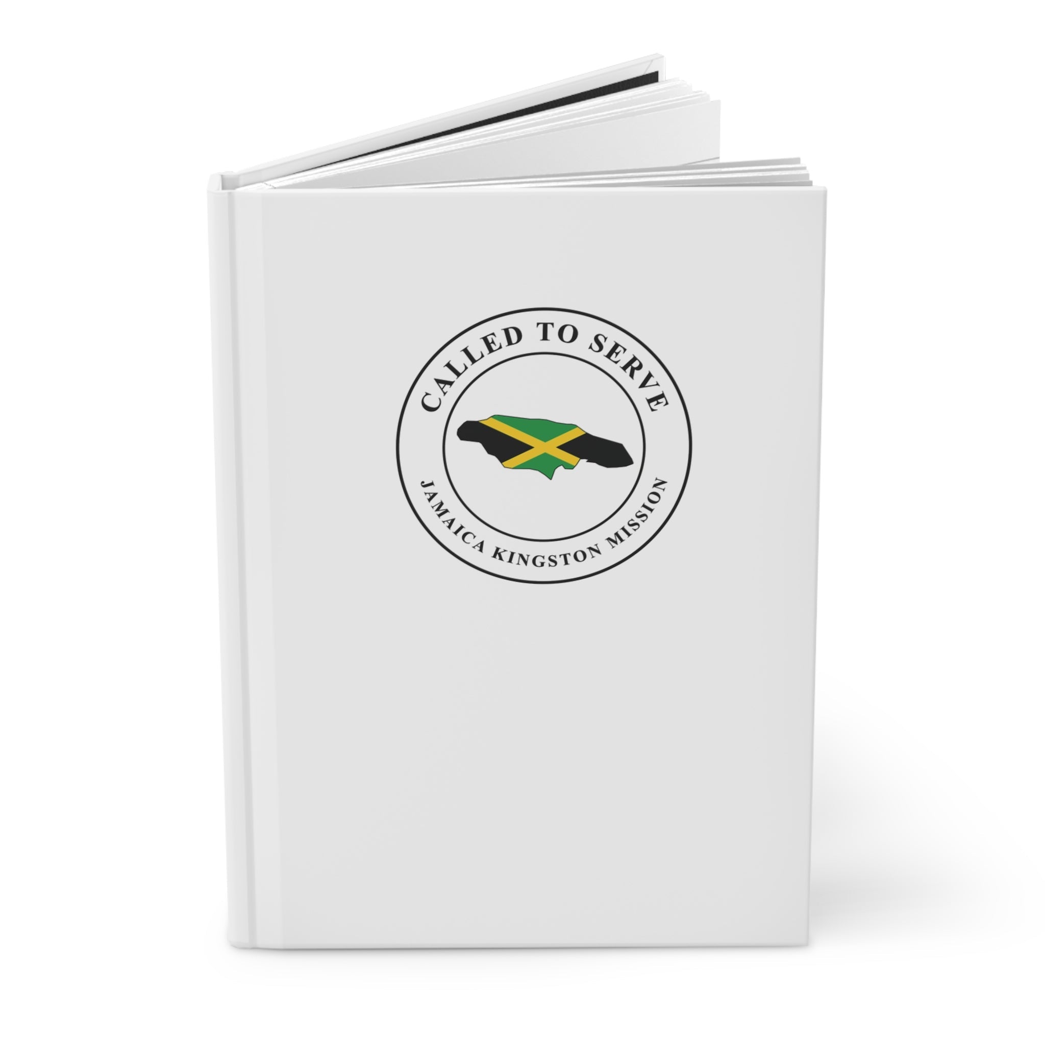 Jamaica Kingston Mission Flag Map Called to Serve White Hardcover Journal Matte - Latter-Day Saint LDS Missionary Gift - Book of Mormon
