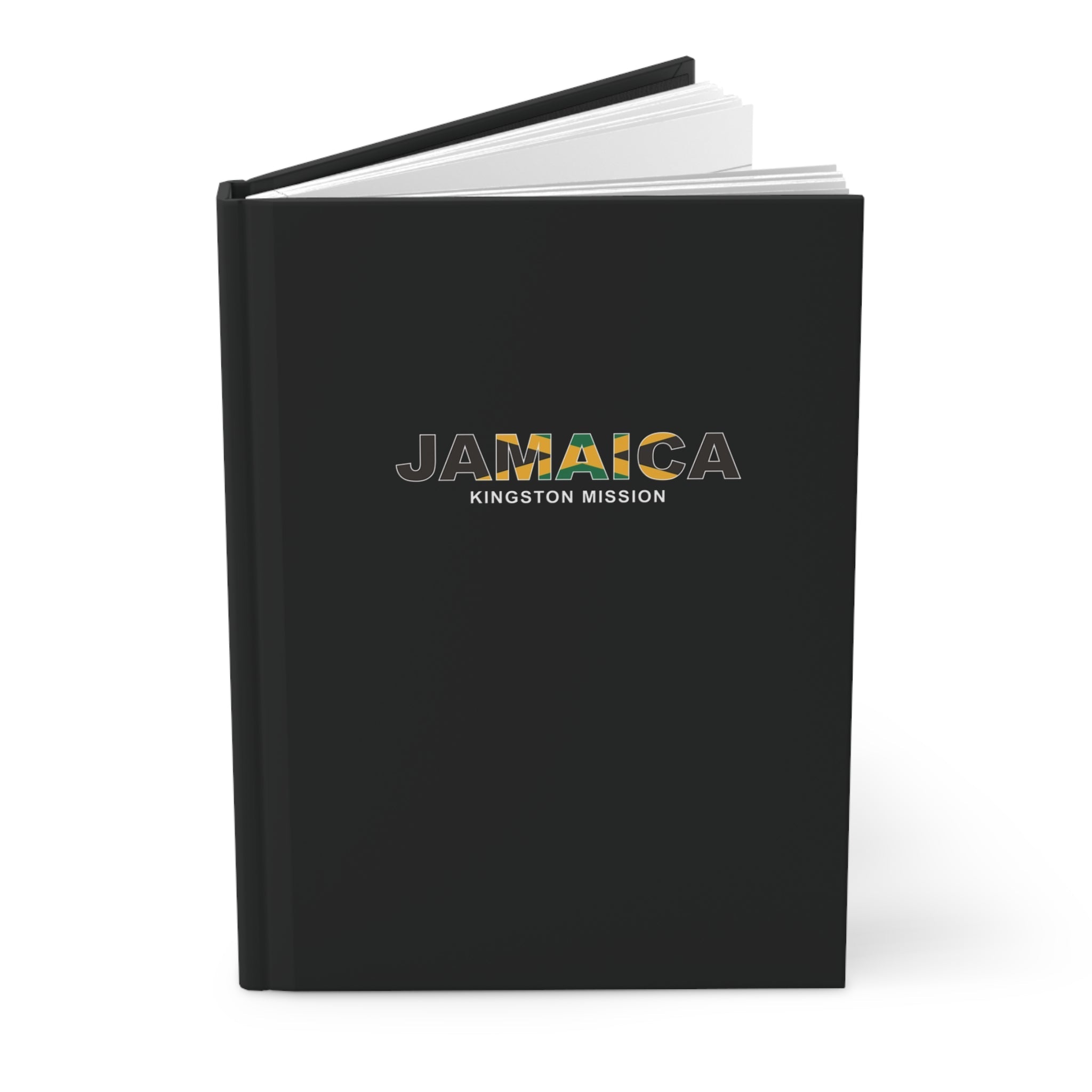 Jamaica Kingston Mission Flag Title Black Hardcover Journal Matte - Mission Wishlist - LDS Missionary Gift Store
